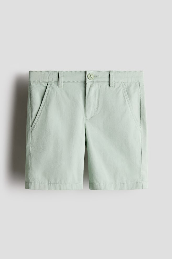 Cotton chino shorts - Sage green/Navy blue/Beige/Dark grey/Beige - 1