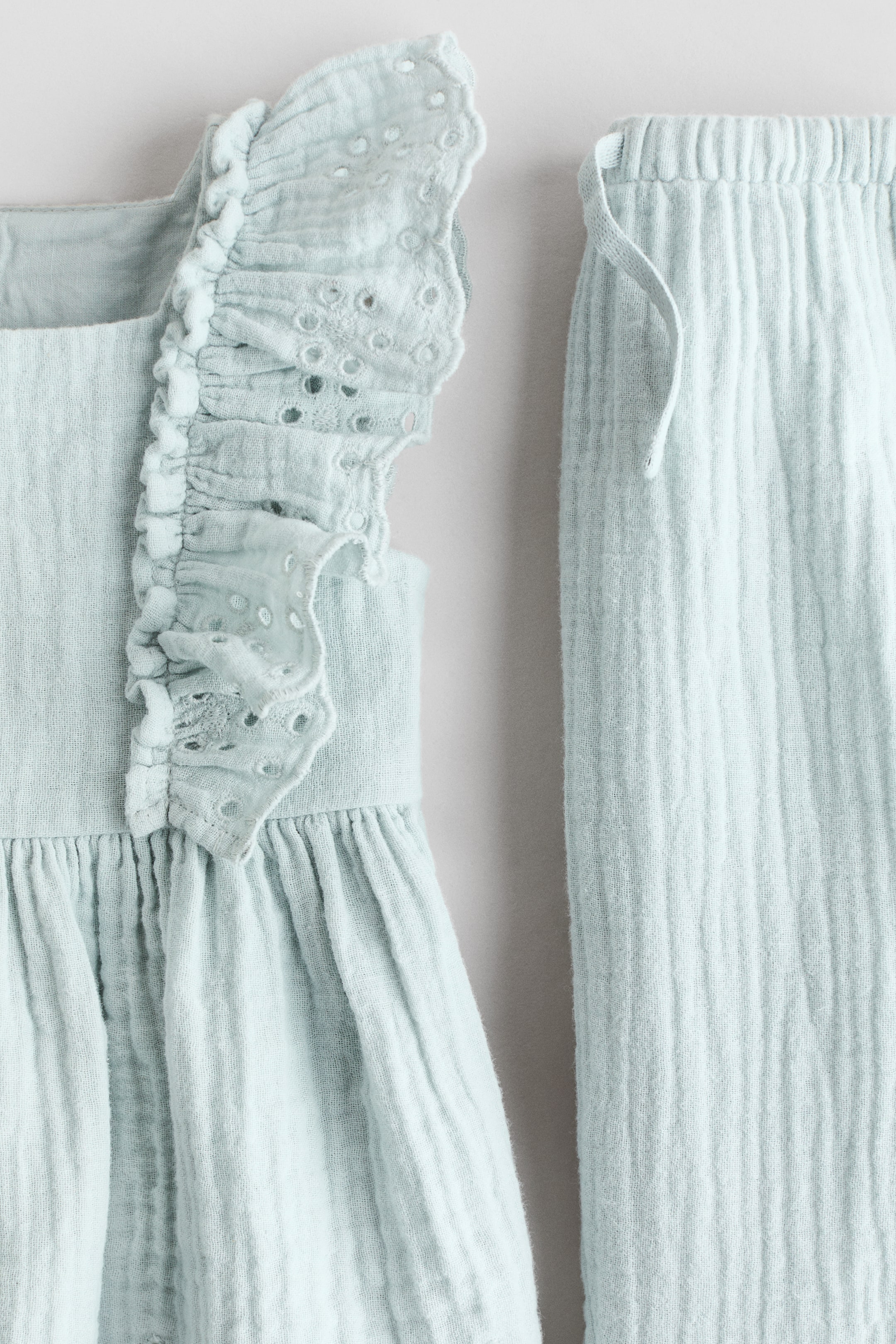 Детские джинсы H&M 2-Piece Cotton Muslin Set — фото 4