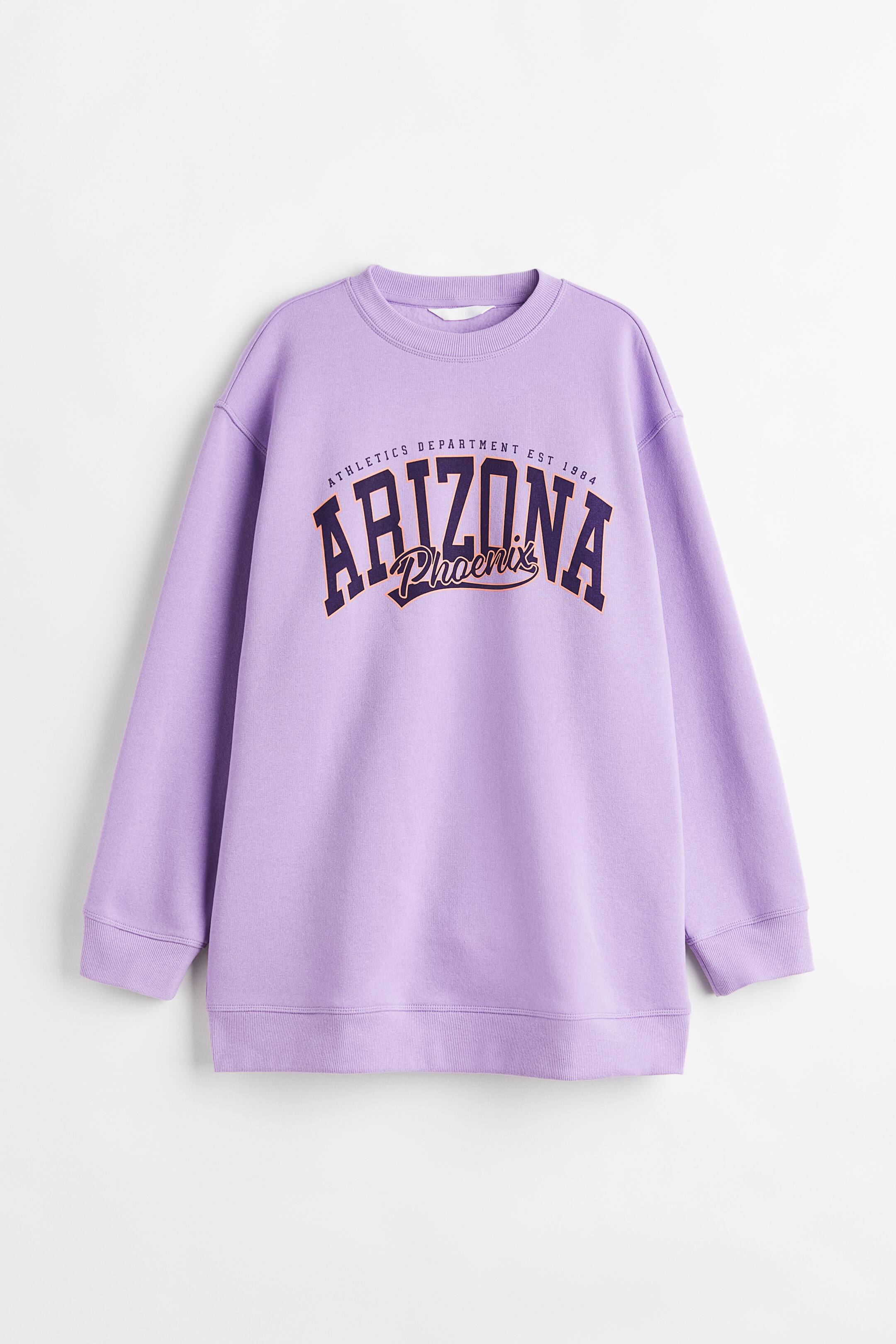 Xem ảnh lớn hơn: Áo nỉ dáng thụng - Màu tím nhạt/Arizona - Ladies | H&M VN 1