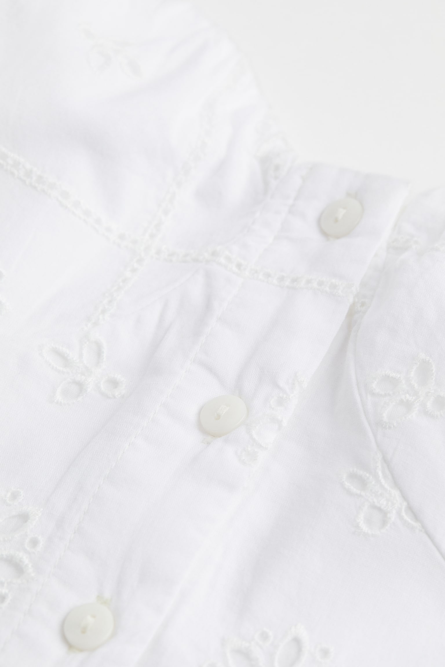 Broderie Anglaise Top - White - 2