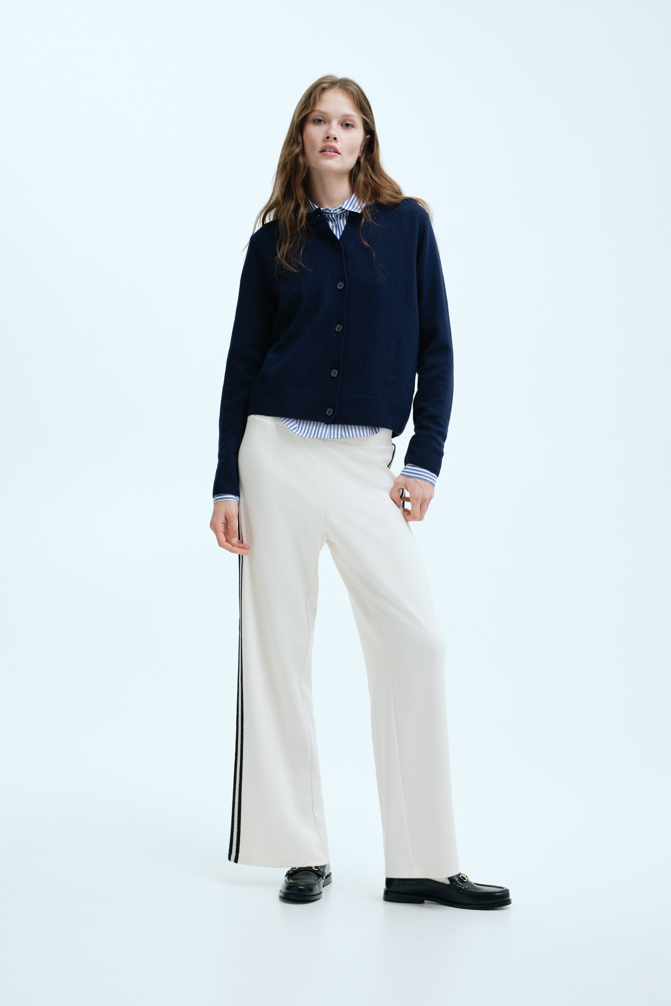Fine-knit cardigan