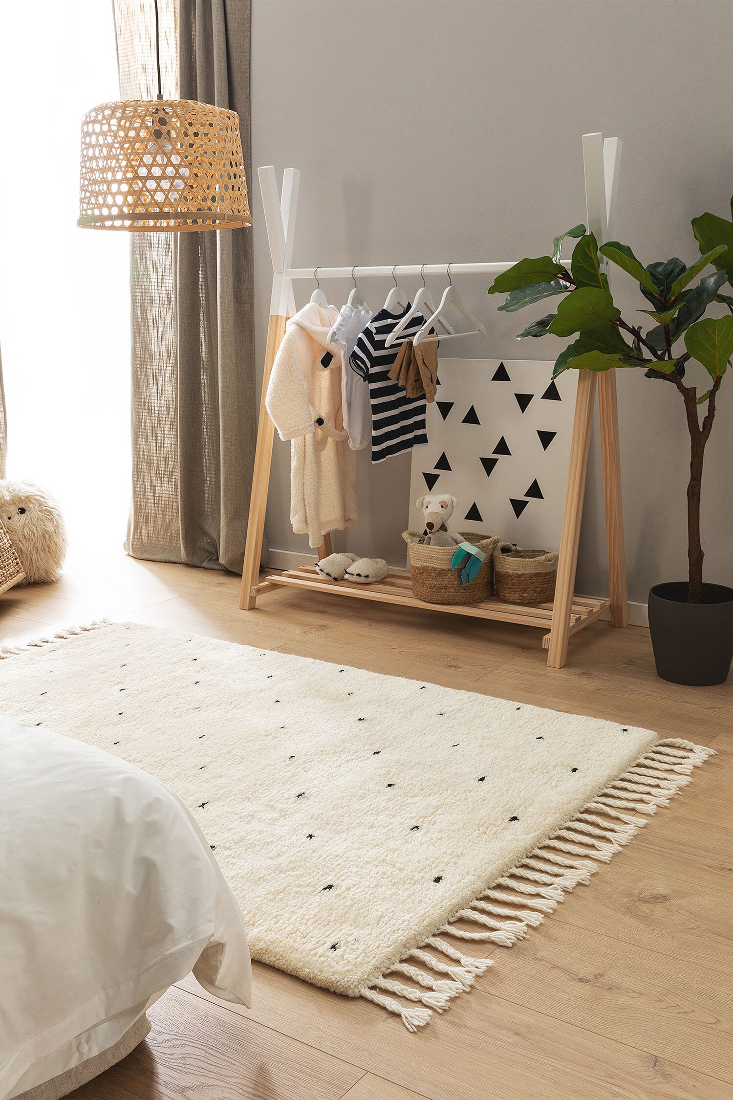 Kindervloerkleed Theo - Crème