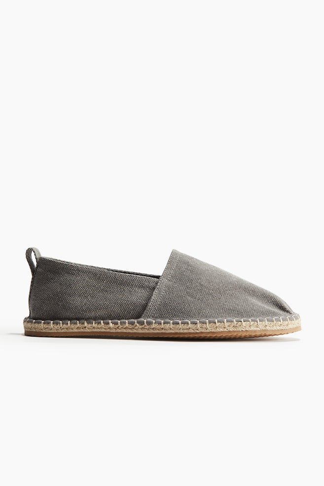 Espadrilles aus Canvas - Dunkelgrau - 1