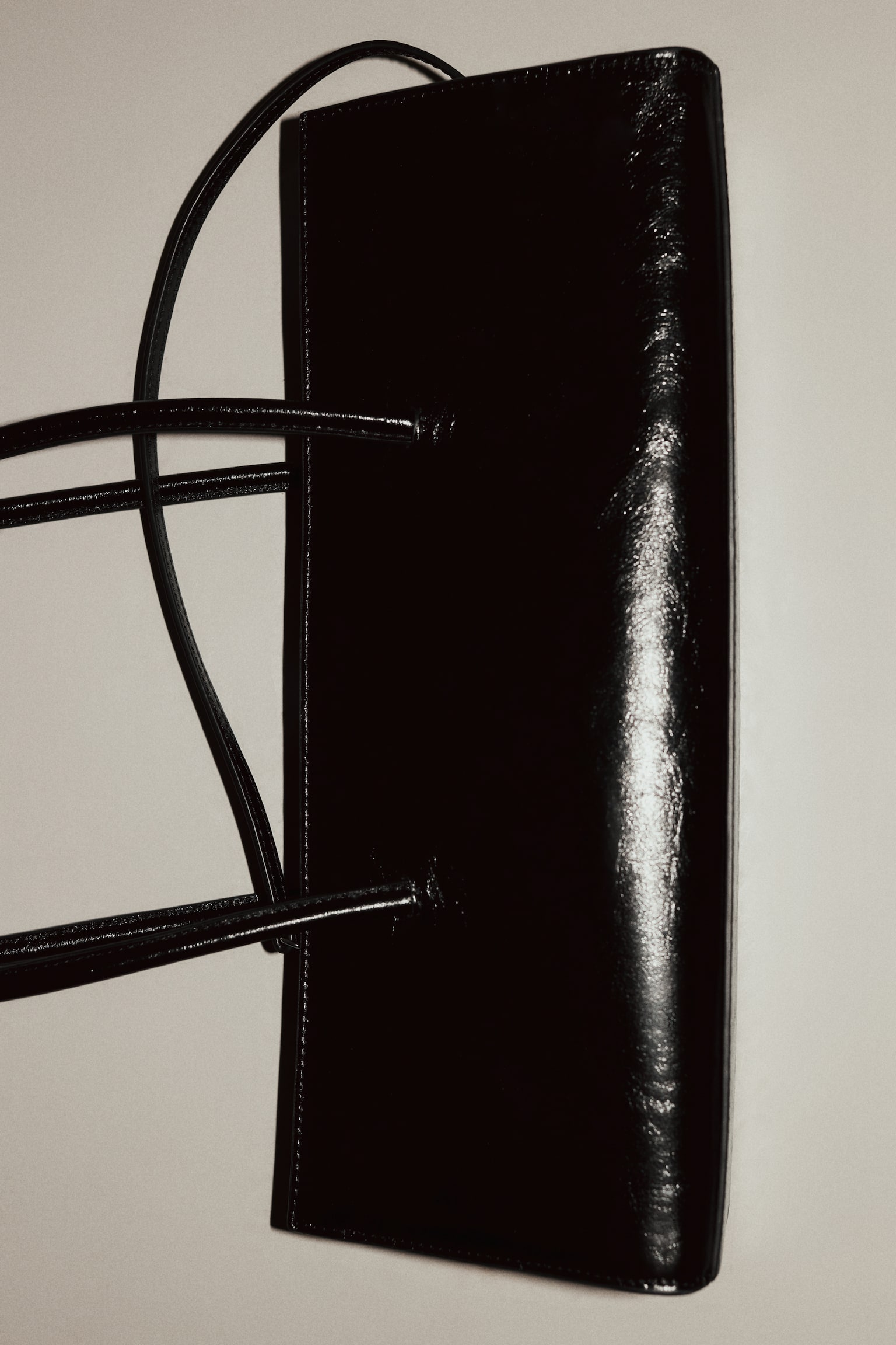 Leather shoulder bag - Black - 1