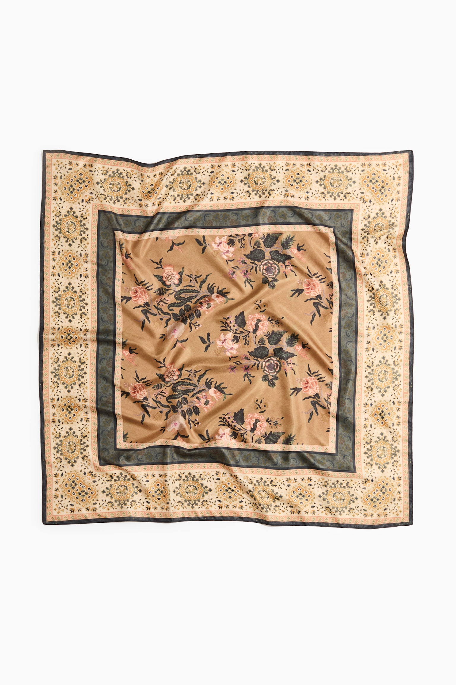 Gemustertes Tuch - Dunkelbeige/Gemustert/Weinrot/Polka Dots/Dunkelbraun/Leopardenprint/Dunkelbeige/Paris/Hellrosa/Gemustert/Rot/Paris/Rostrot/Colourblocking/Elfenbein/Geblümt/Puderrosa/Blumen