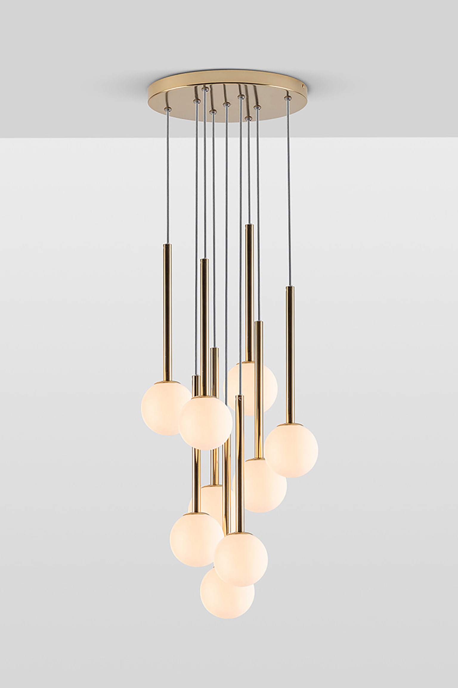 Cluster Ceiling Light - Gold/Dark Grey - 1