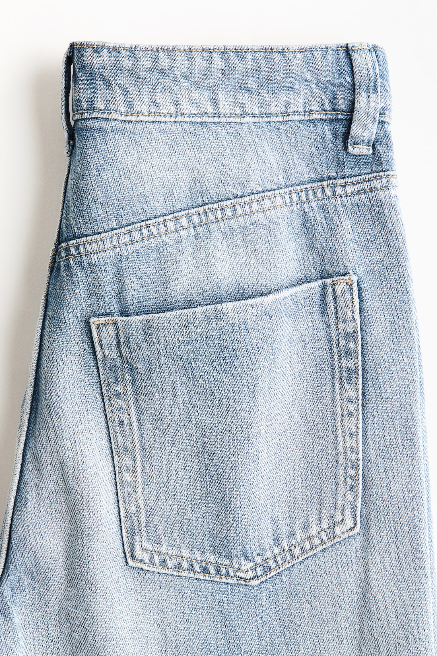 Wide High Jeans - Light denim blue/Dark green/Washed black/Denim blue/Denim blue - 6