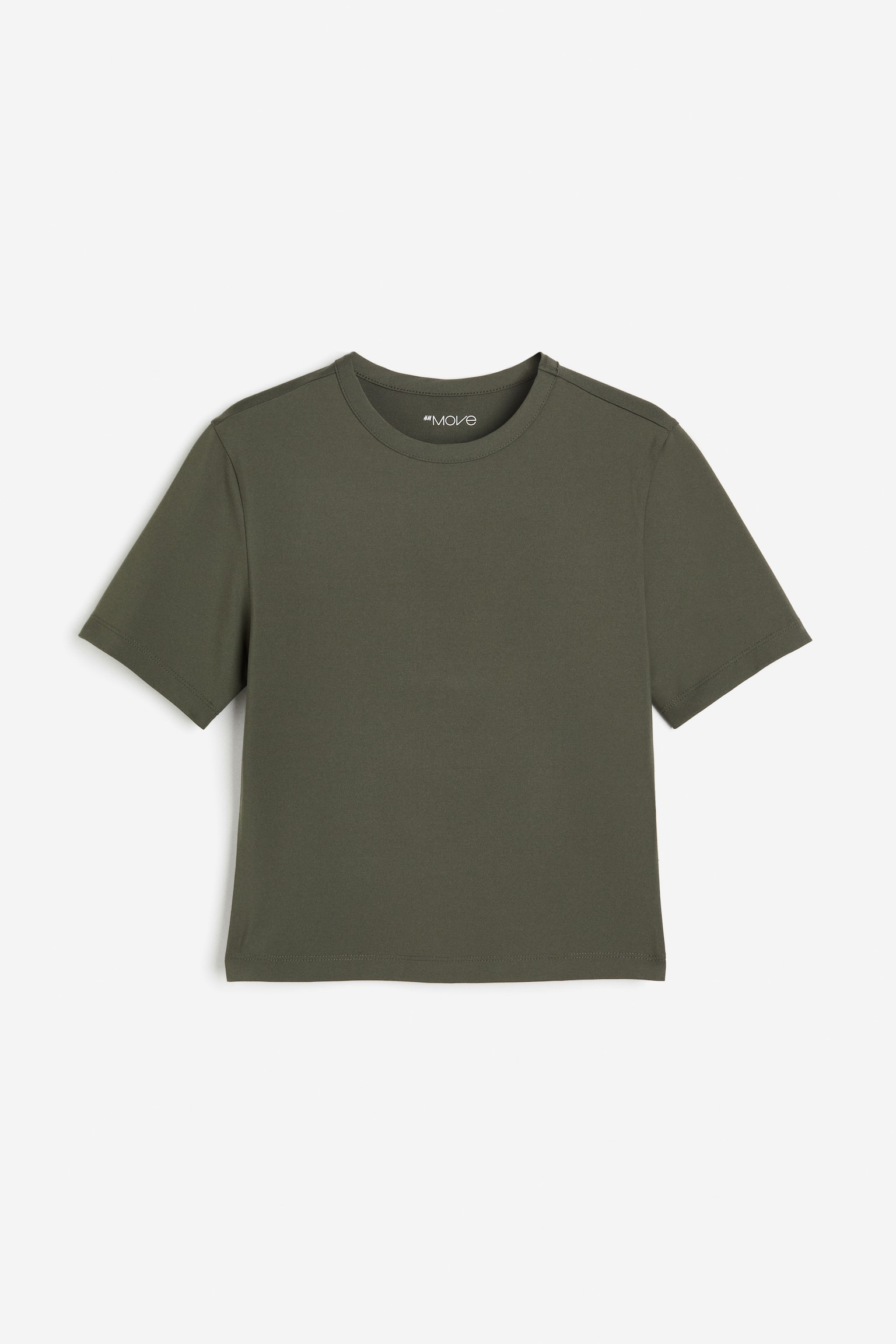 DryMove™ Cropped Activewear Tee - Dark khaki green/Black/Light blue/Red/Light pink/Khaki/Brown/White/Light beige/Lavender blue/Pink/Pigeon blue - 2