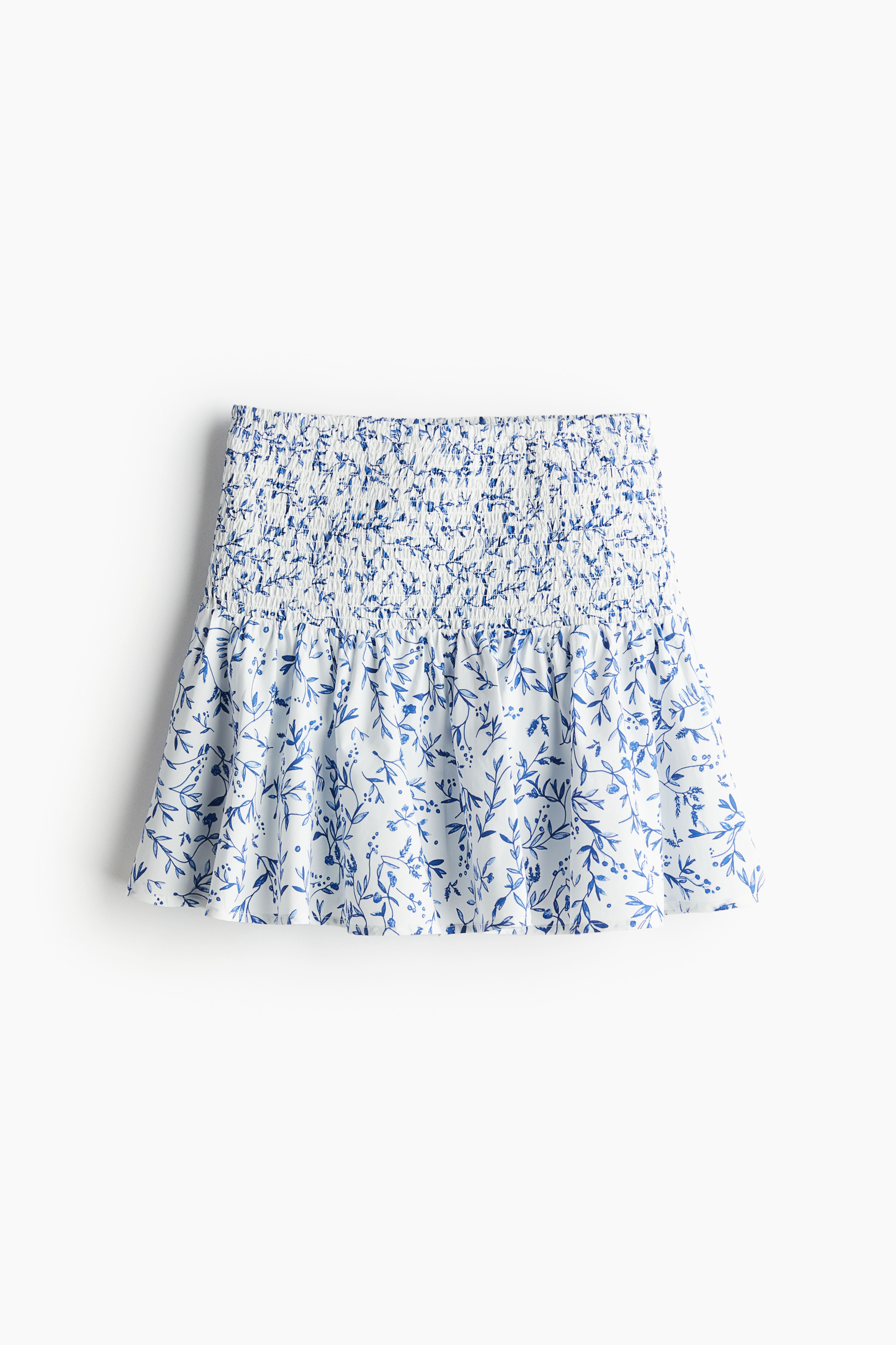 H&m blue floral skirt hotsell