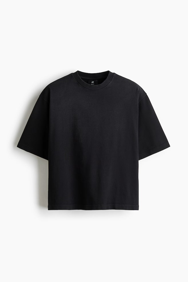 Oversized Printed T-Shirt - Black/White/Sports Archives/Dark green/98 - 1