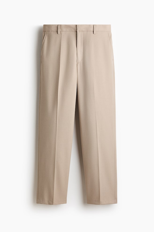 Pantaloni eleganți Regular Fit - Bej-deschis/Negru/Maro-închis - 1