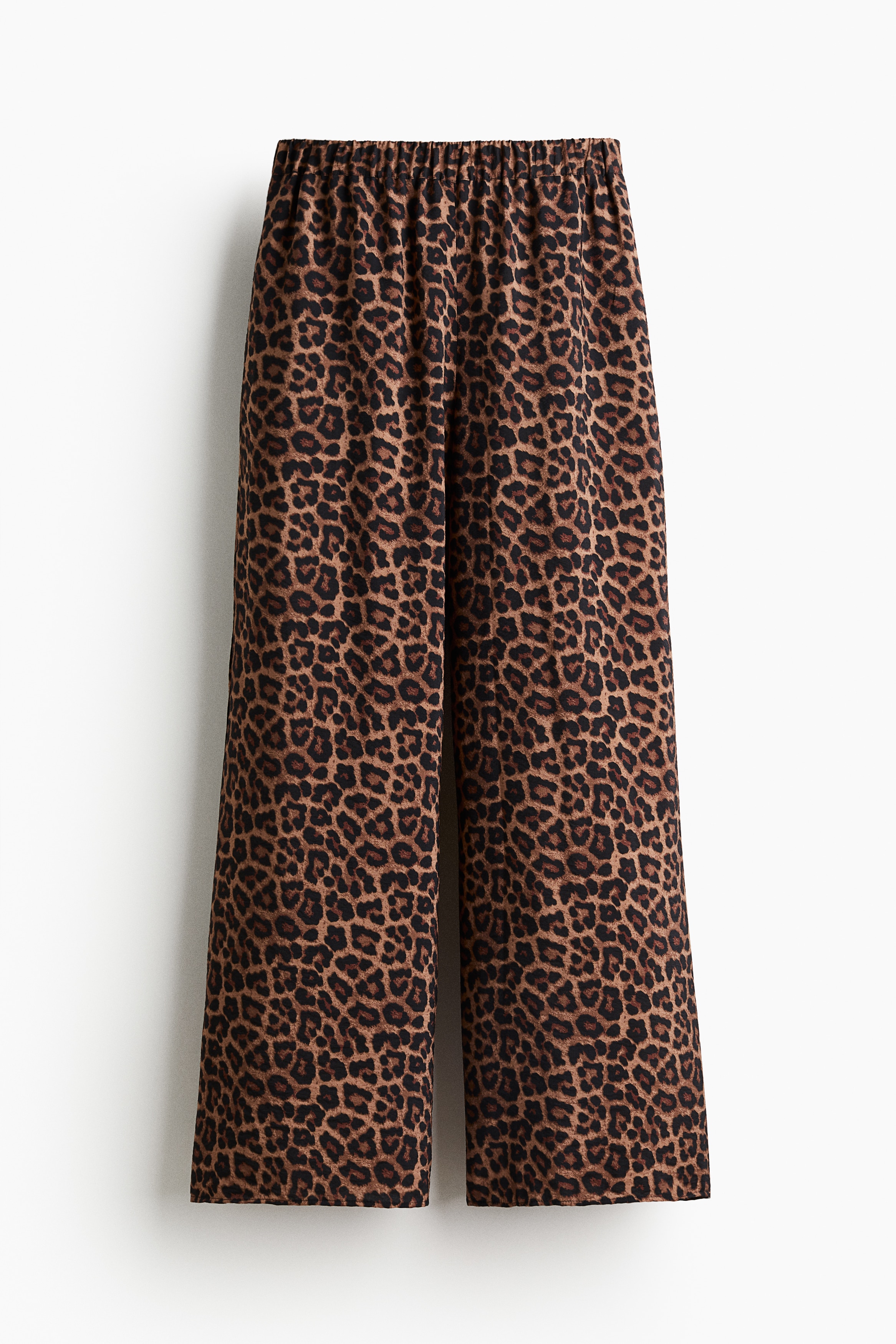 Geniş Pantolon - Bej/Leopar desenli/Bordo/Şal desenli/Açık bej/Zebra desenli