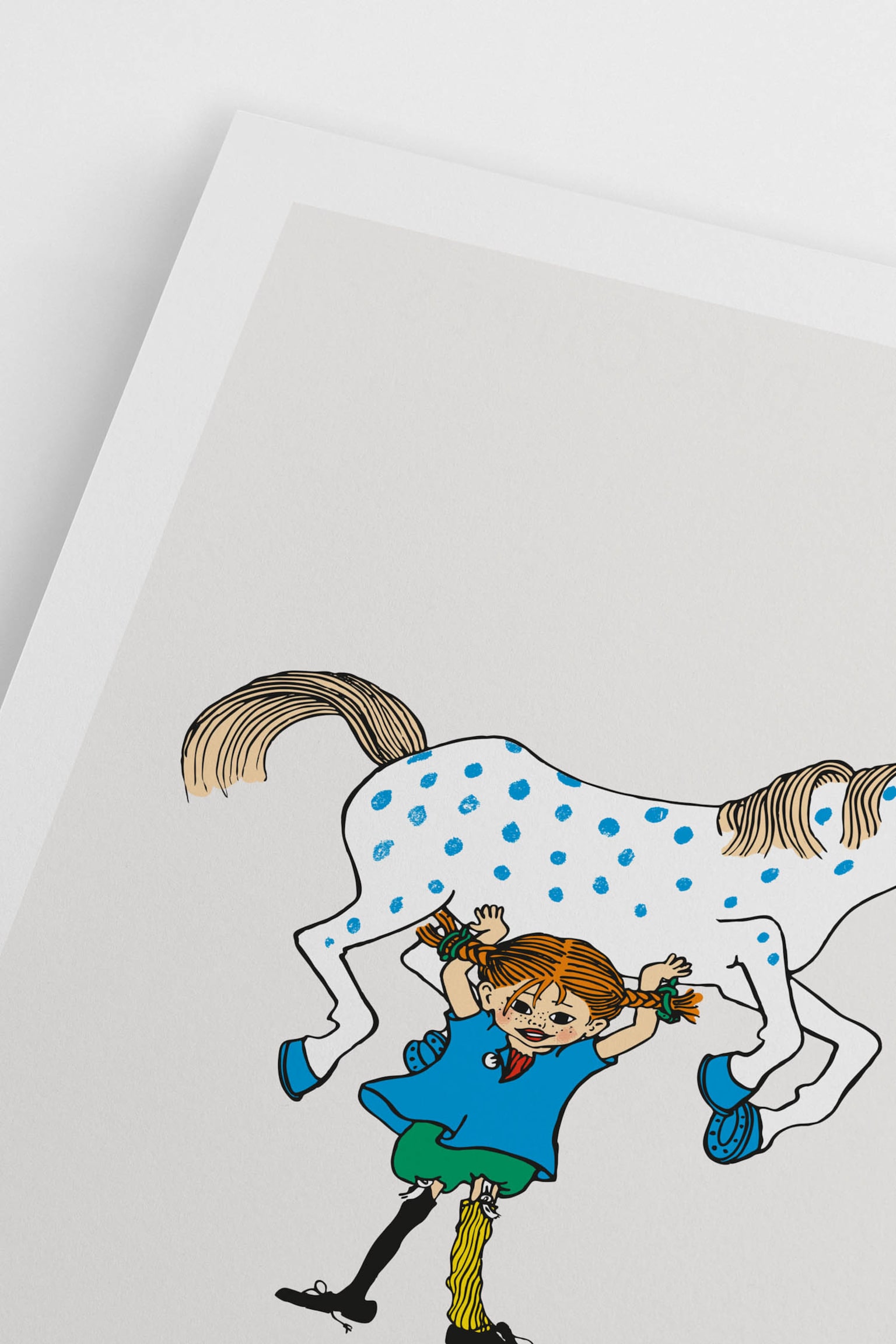 Pippi Is Strong Poster - Blue - 3