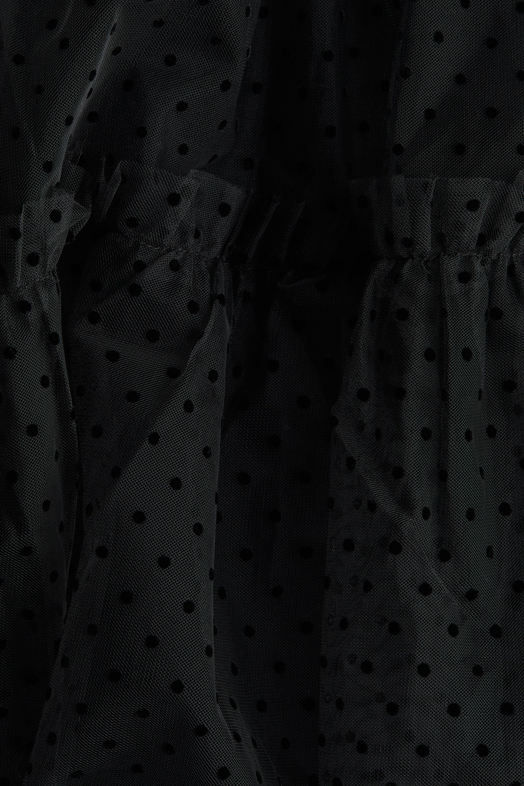 拡大画像を表示: 長袖チュールワンピース - ブラック - Kids | H&M JP 6