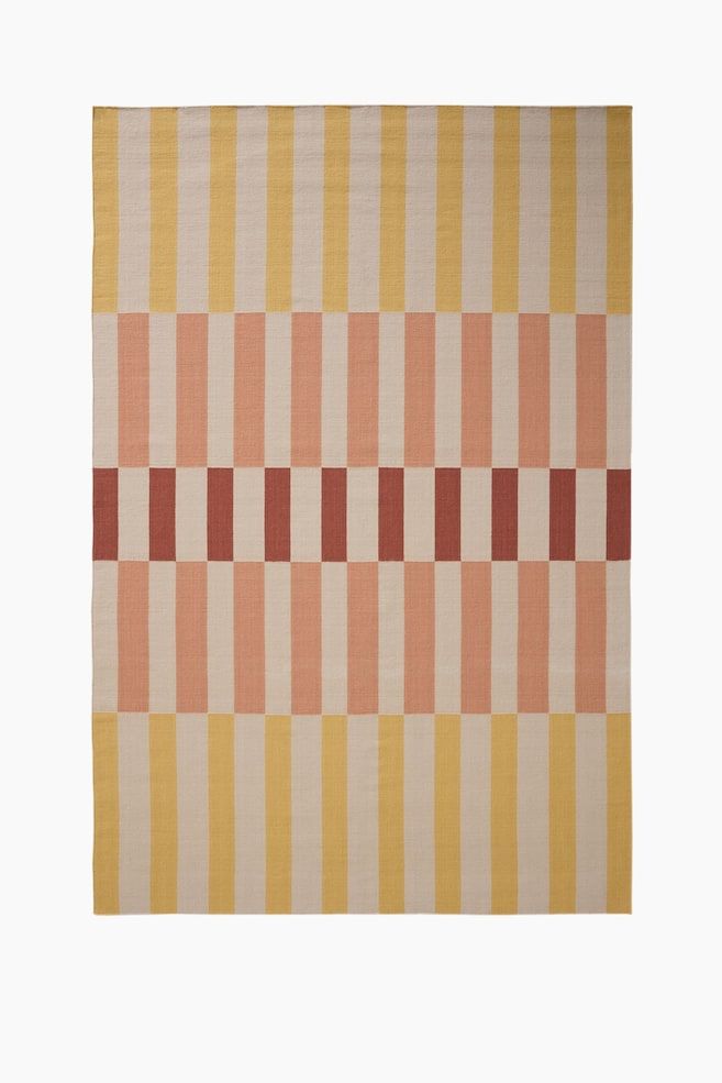 Flachgewebeteppich Judith - Multicolor/gelb - 1