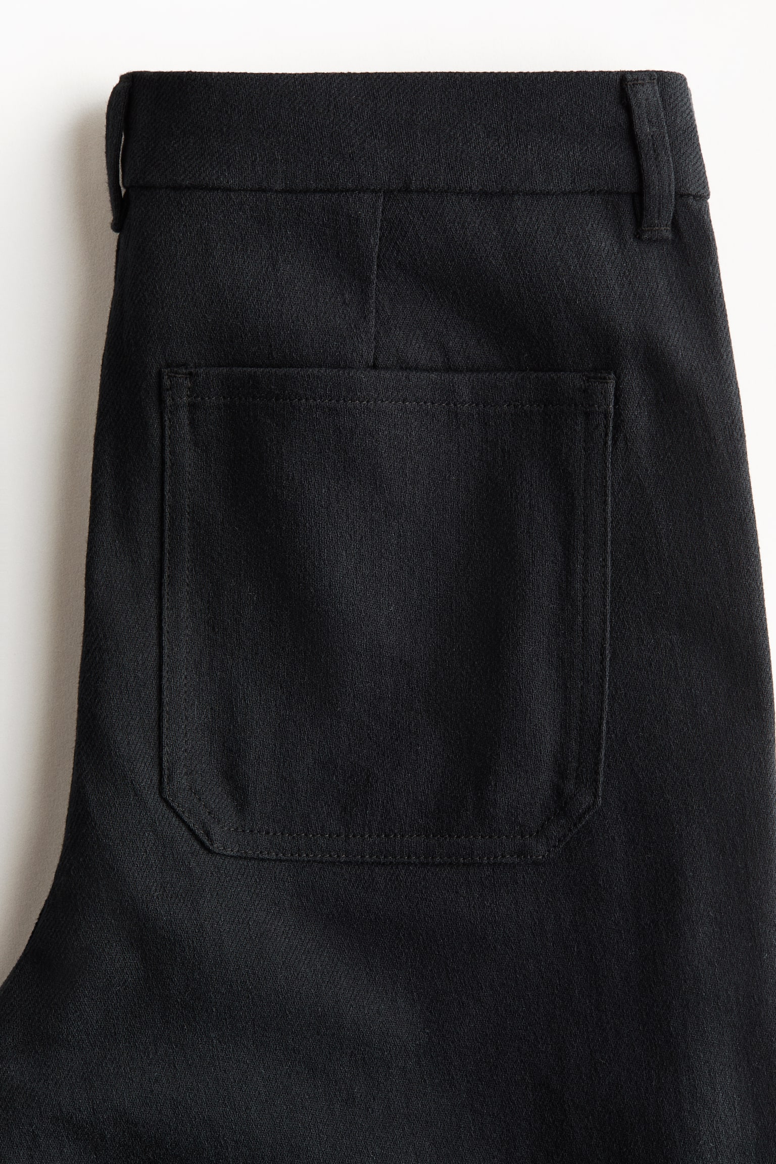 Wide twill trousers - Negro/Beige/Verde caqui - 5