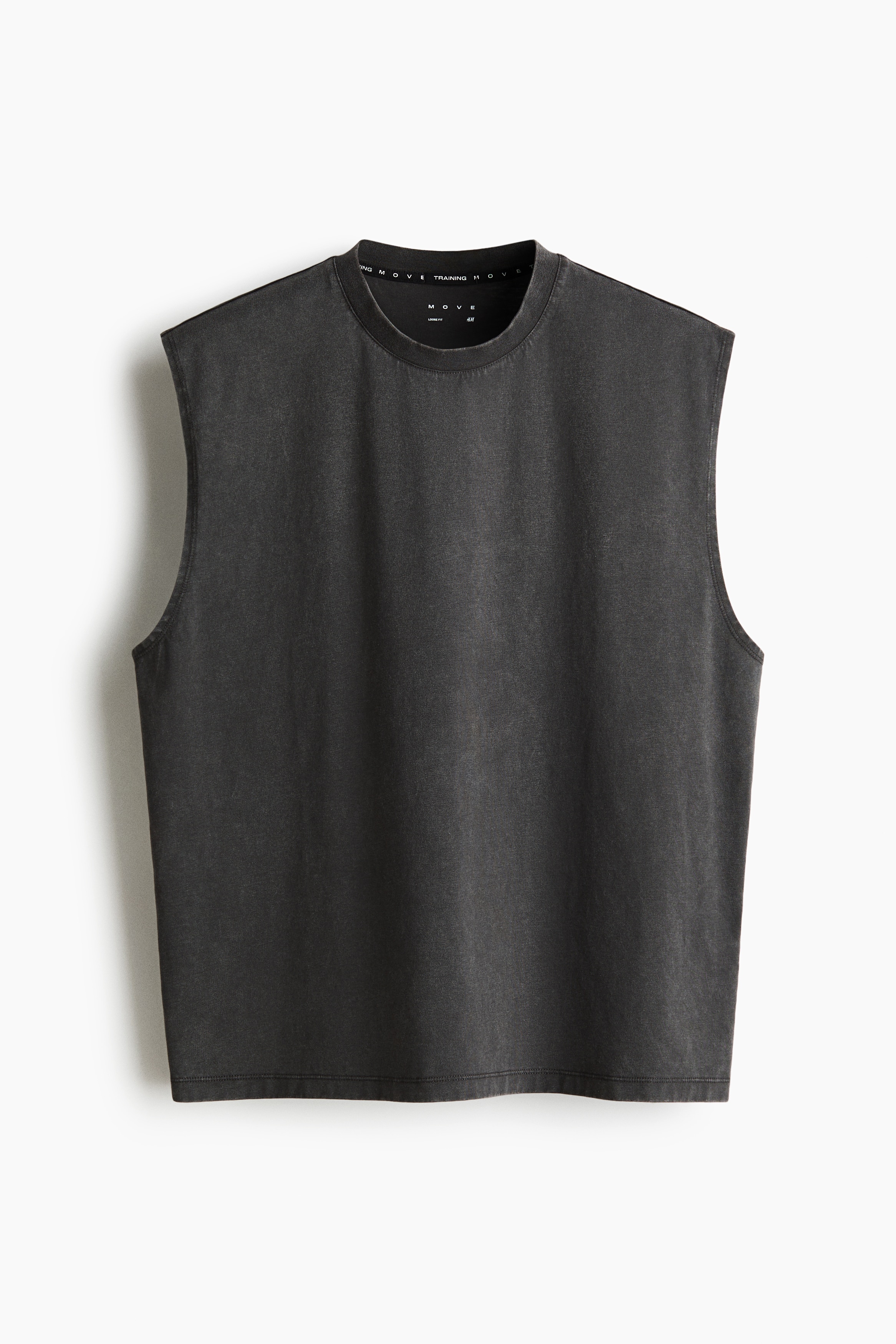 Träningslinne med DryMove™ Loose Fit - Mörkgrå/Vit/Inner Peace