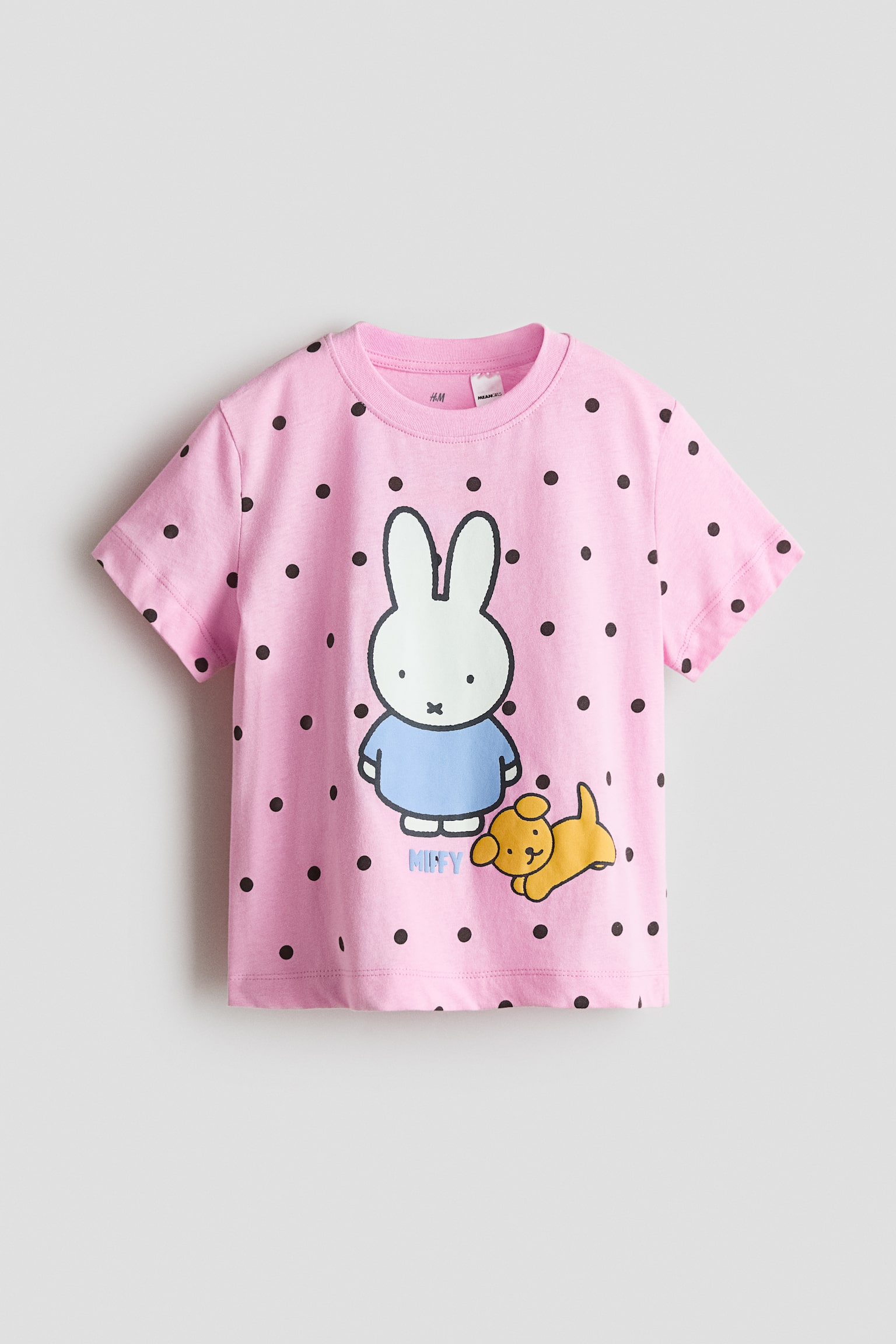 Βαμβακερό T-shirt με τύπωμα - Ροζ/Miffy/Σκούρο γκρι μελανζέ/Nirvana/Σκούρο γκρι/KPop Demon Hunters/Μοβ/K-Pop Demon Hunters/Λευκό/KPop Demon Hunters/Κίτρινο/Miffy/Λευκό/Ζωούπολη/Κρεμ/Hello Kitty/Έντονο κόκκινο/Μίνι Μάους/Ροζ/Βαϊάνα/Ροζ/Hello Kitty