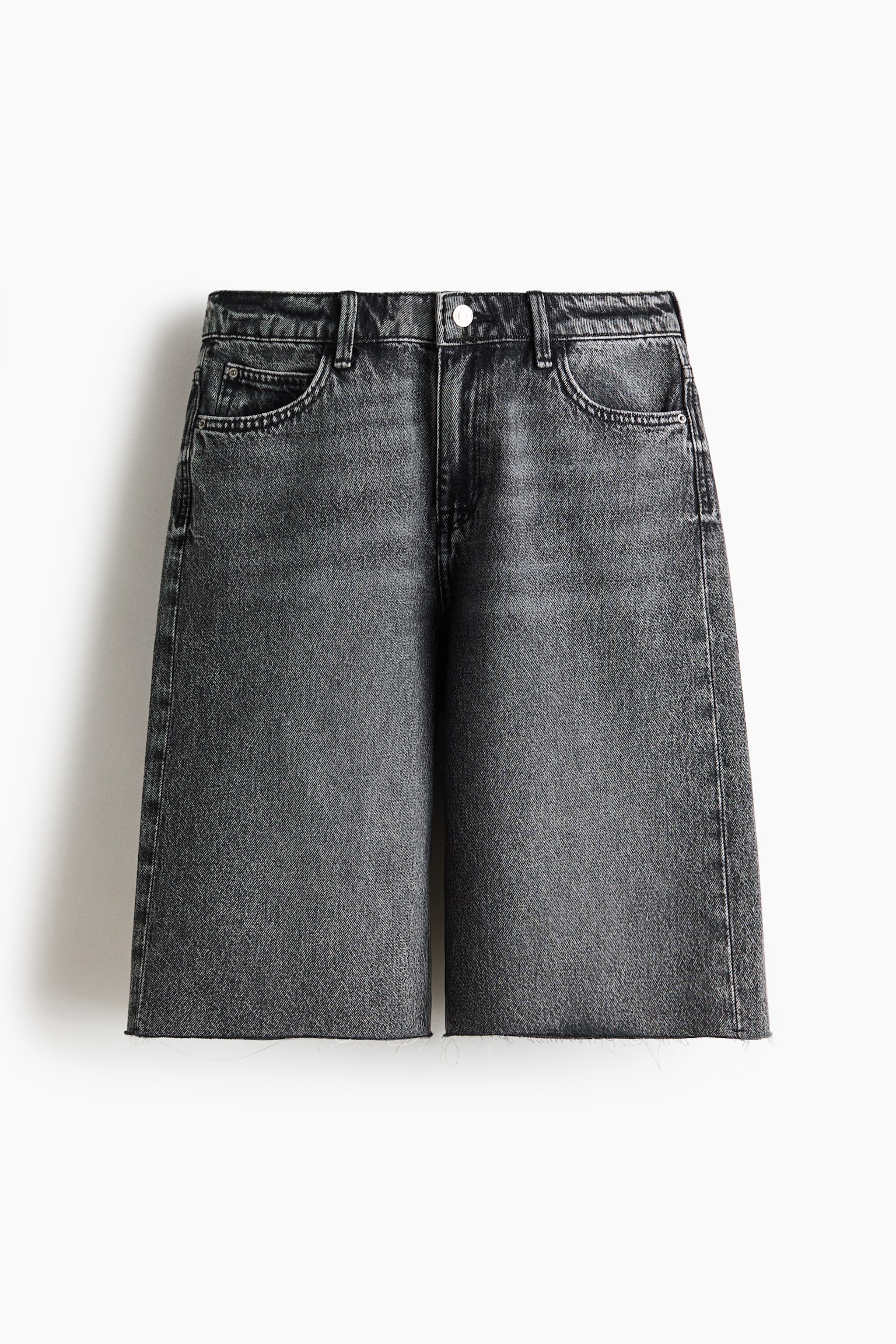 Bermudas en denim - Gris denim/Azul denim/Azul denim claro/Crema - 1