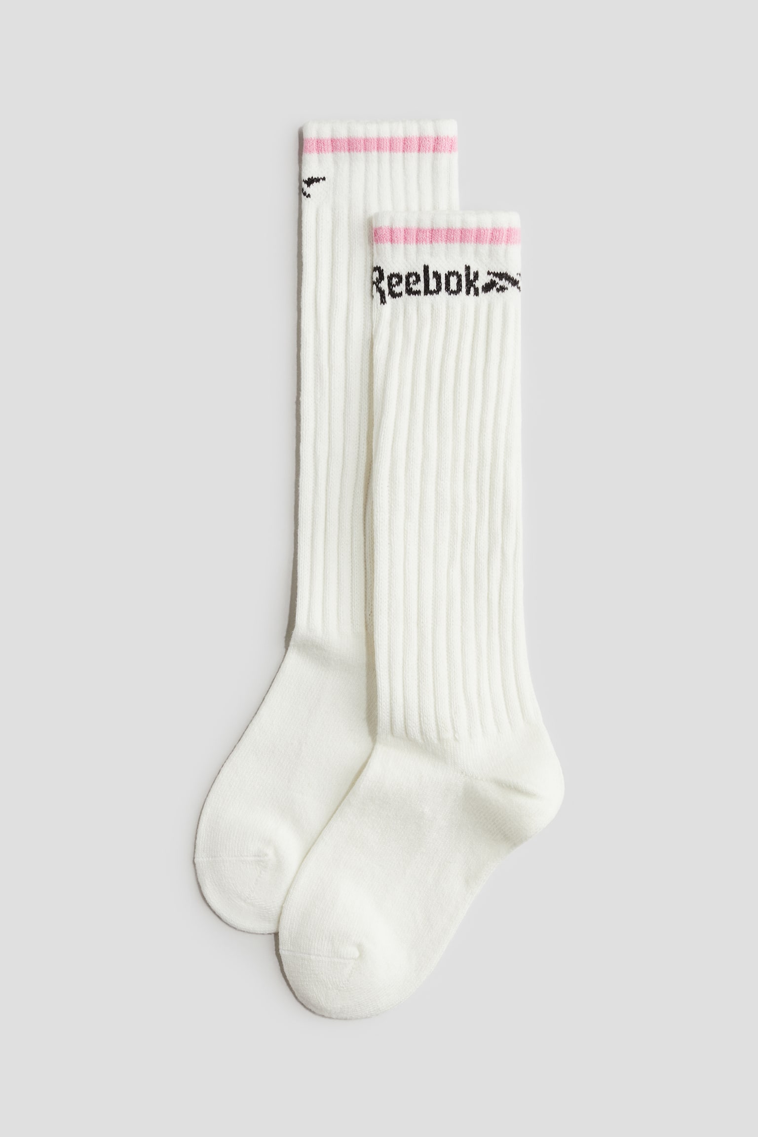 3-pack motif-detail knee socks - Pink/Reebok - 3