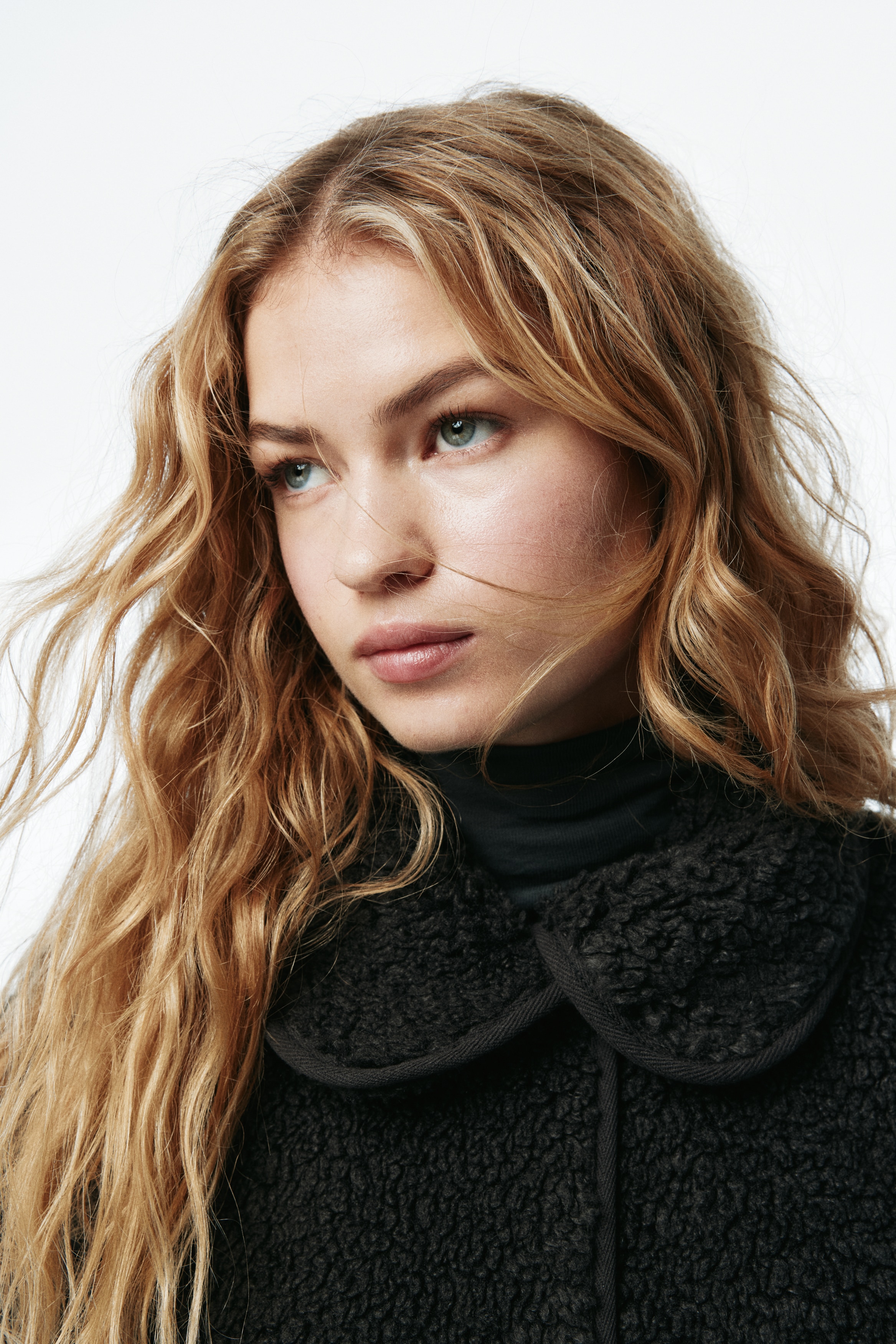 Collared teddy jacket