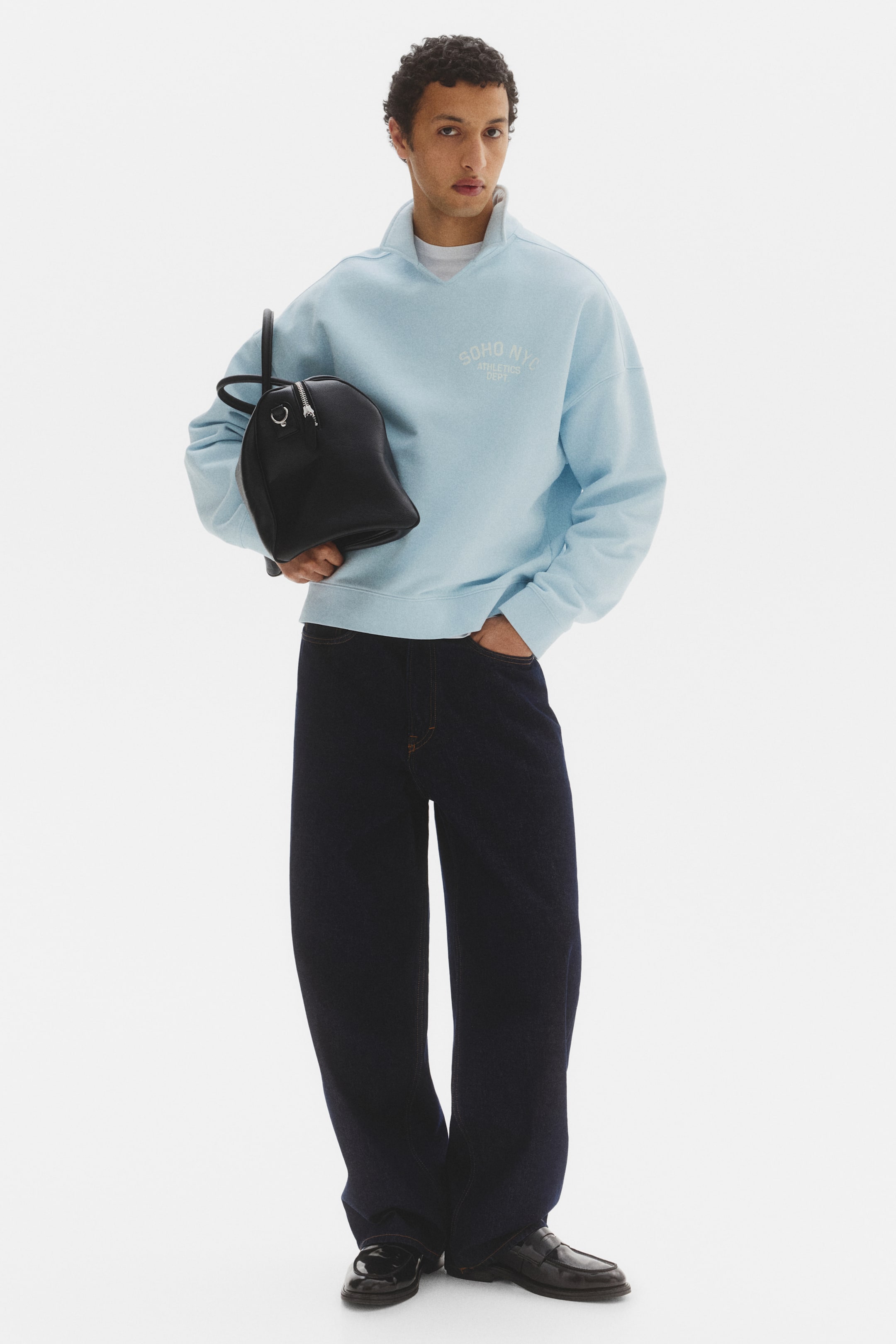 Мужские худи H&M Oversized Rugby Sweatshirt — фото 4