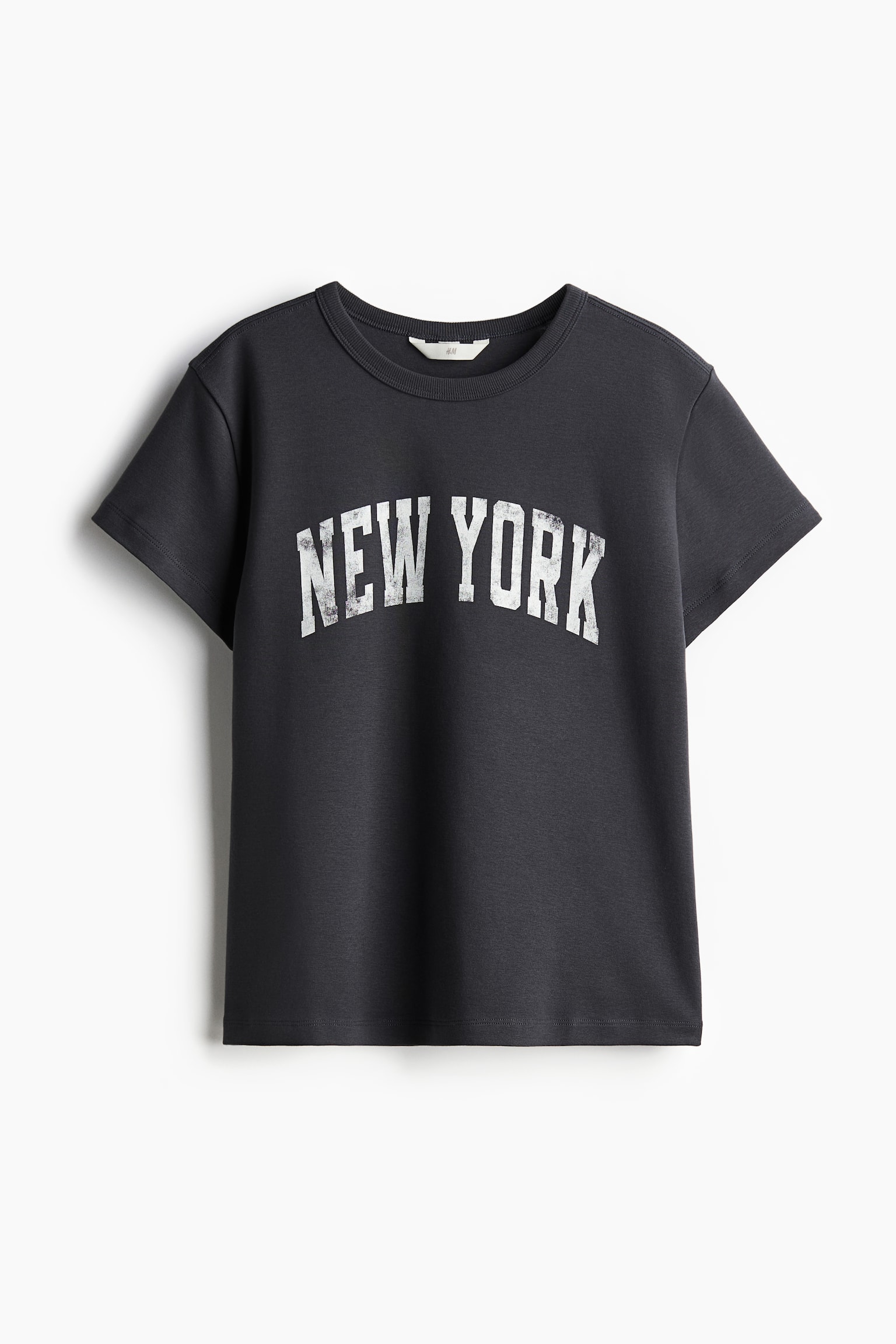 Fitted T-shirt - Dark grey/New York/White/Paris Atelier/Light grey marl/Firenze/White/Dusty blue striped/Light pink/Mon Amie/Beige/Manhattan/Black/Merci Beaucoup - 2