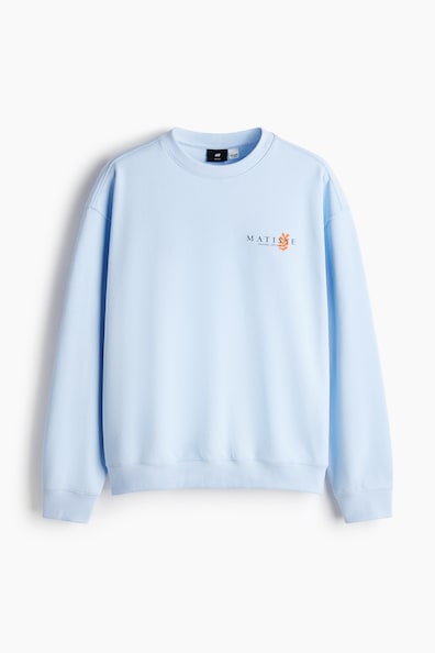 オーバーサイズフィット プリントスウェットシャツ