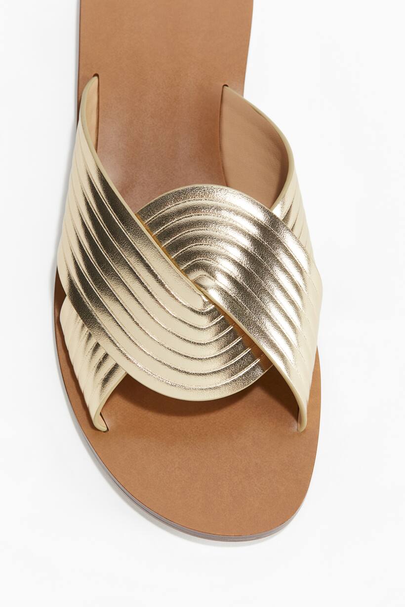 Colera Watch Strap Sandals - Gold