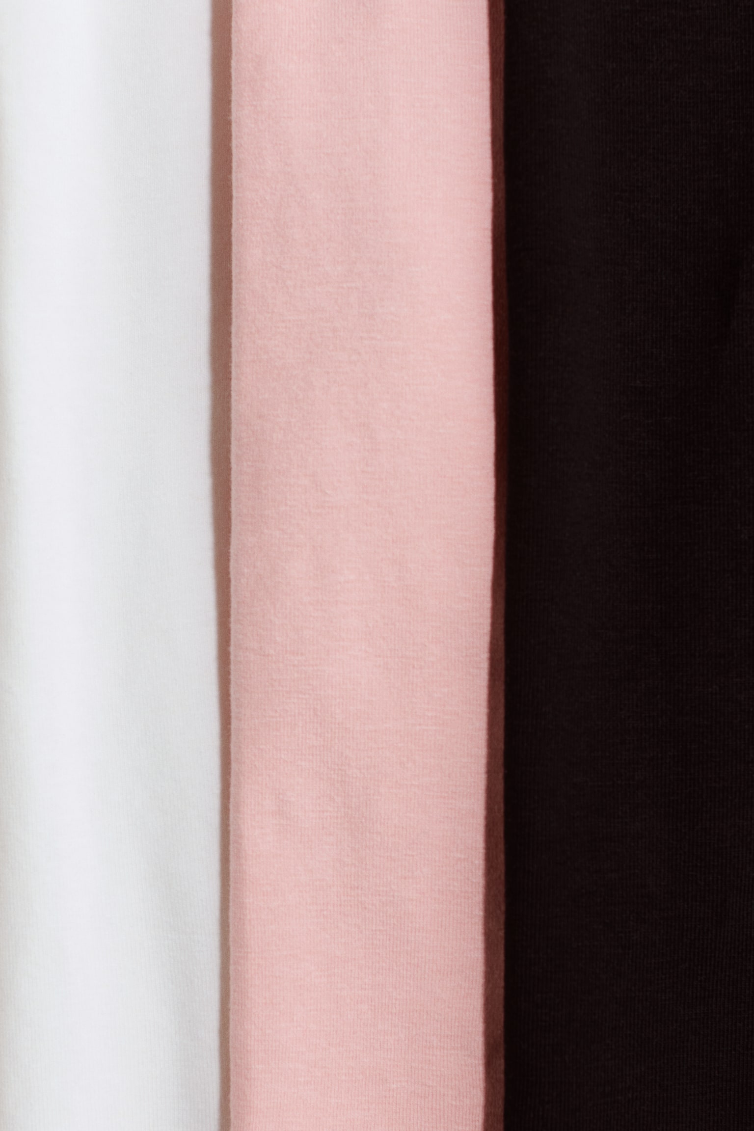 Bộ 3 quần legging cotton - Màu hồng nhạt/Trắng/Đen - 2