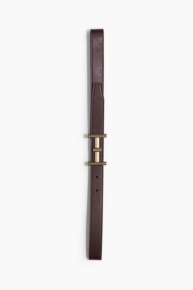 Ceinture fine - Bordeaux - 1