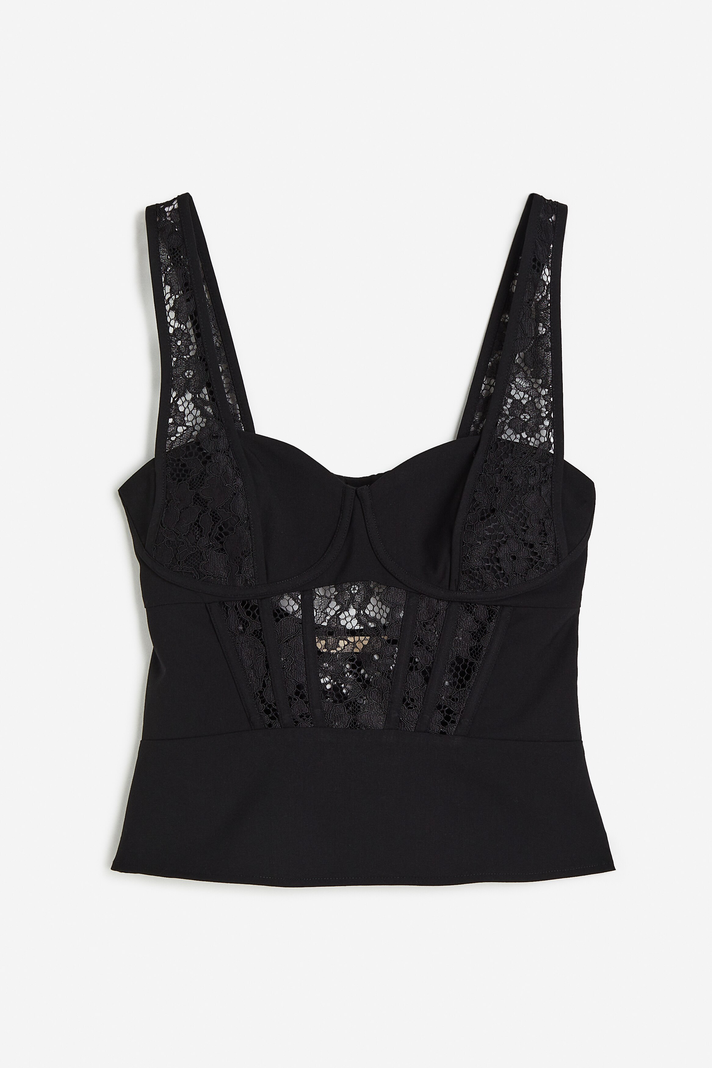 h&m corset top