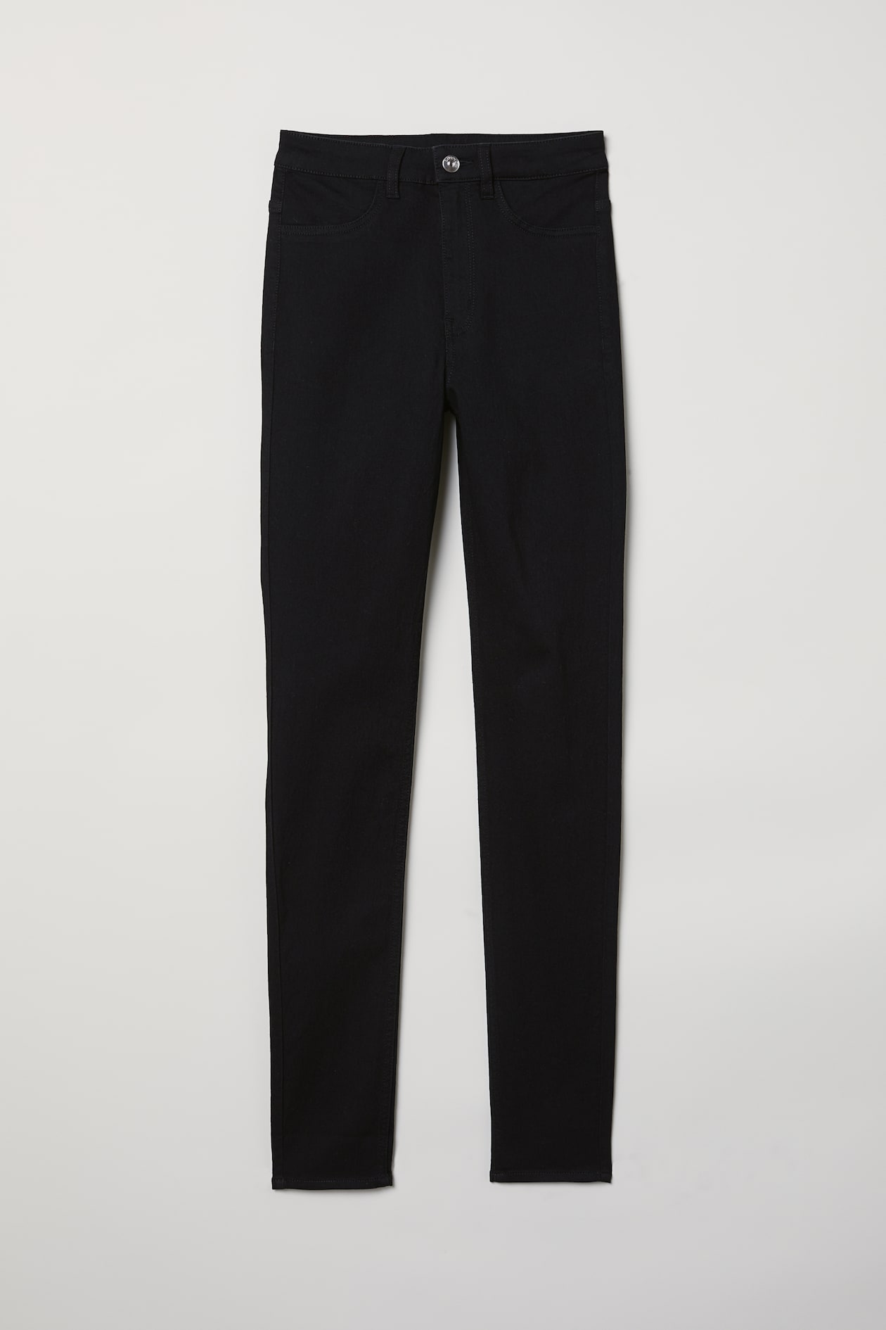 Super Skinny High Jeans - High waist - Long - Black denim - Ladies | H&M US