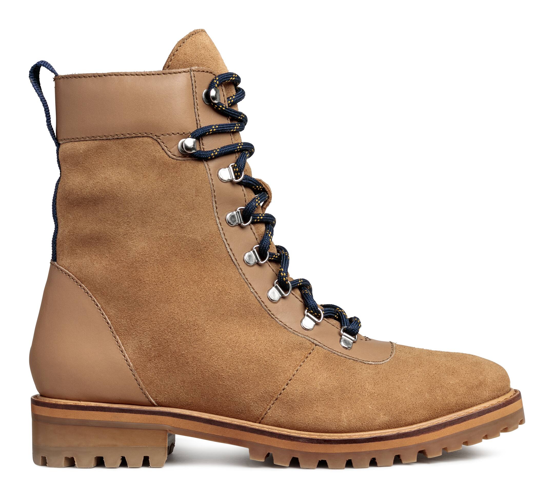 HM 25S ANKLE BOOTS 70 MM IN DUSTY BEIGE SUEDE