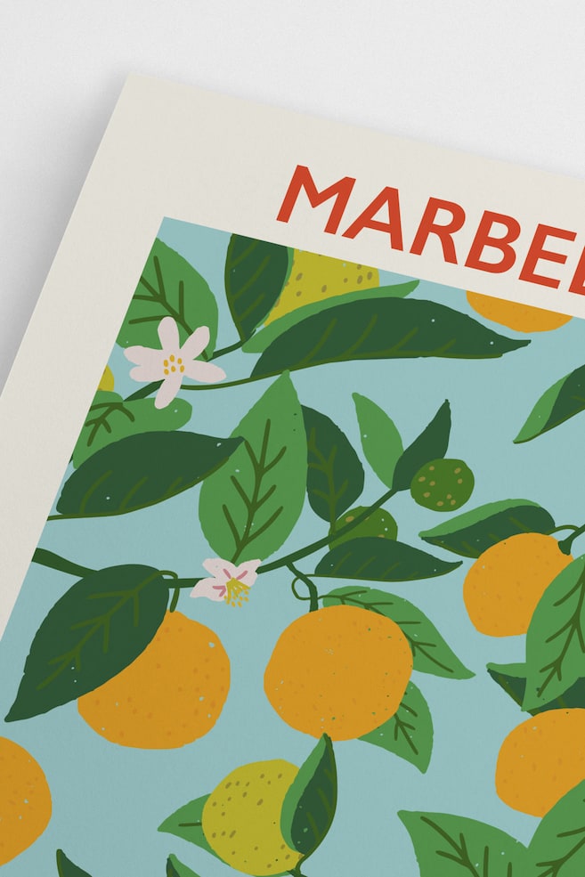 Marbella Poster - Orange/vert - 3