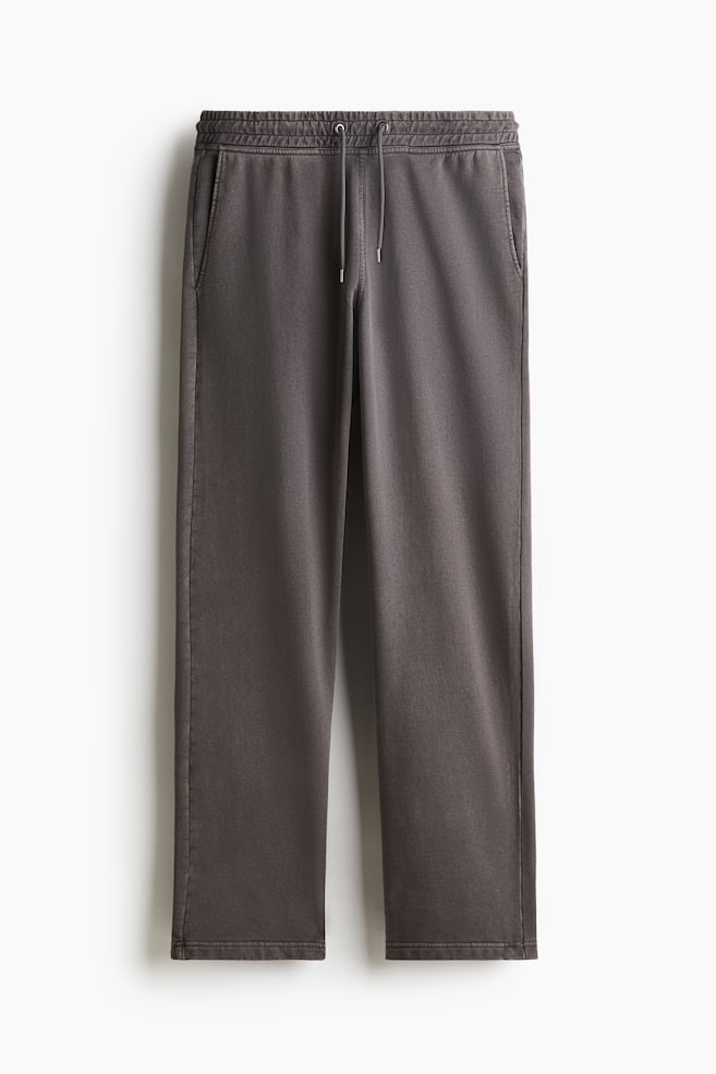 Relaxed Fit Washed sweatpants - Dark grey - 1
