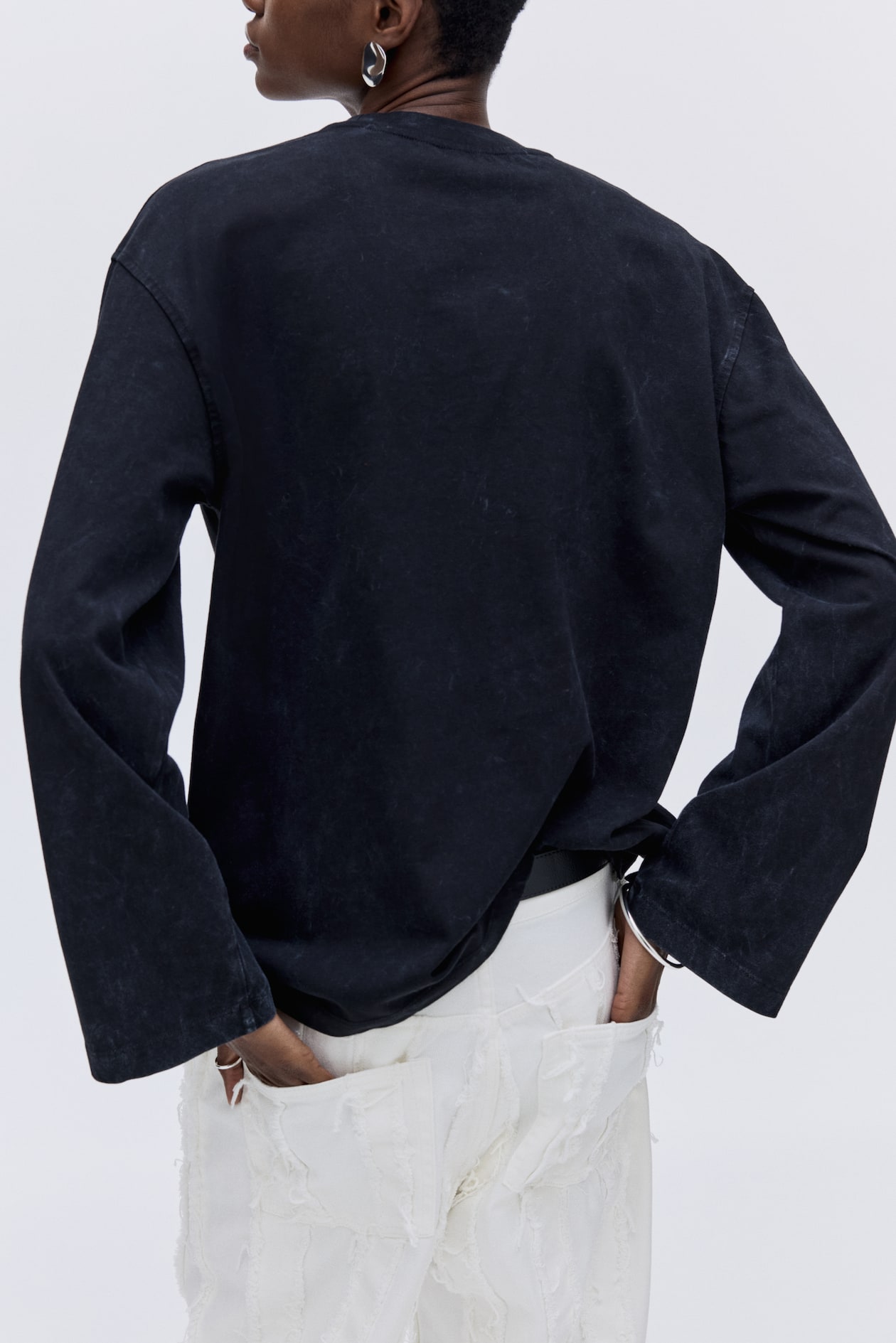 Washed-Look Cotton Top - image 3