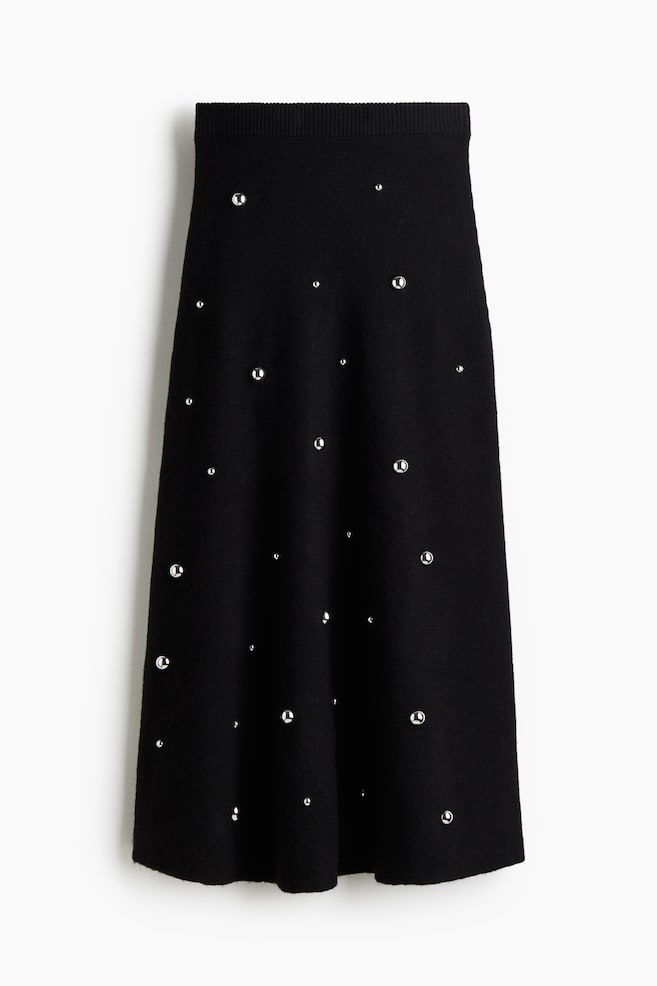 Falda con tachuelas - Negro - 1