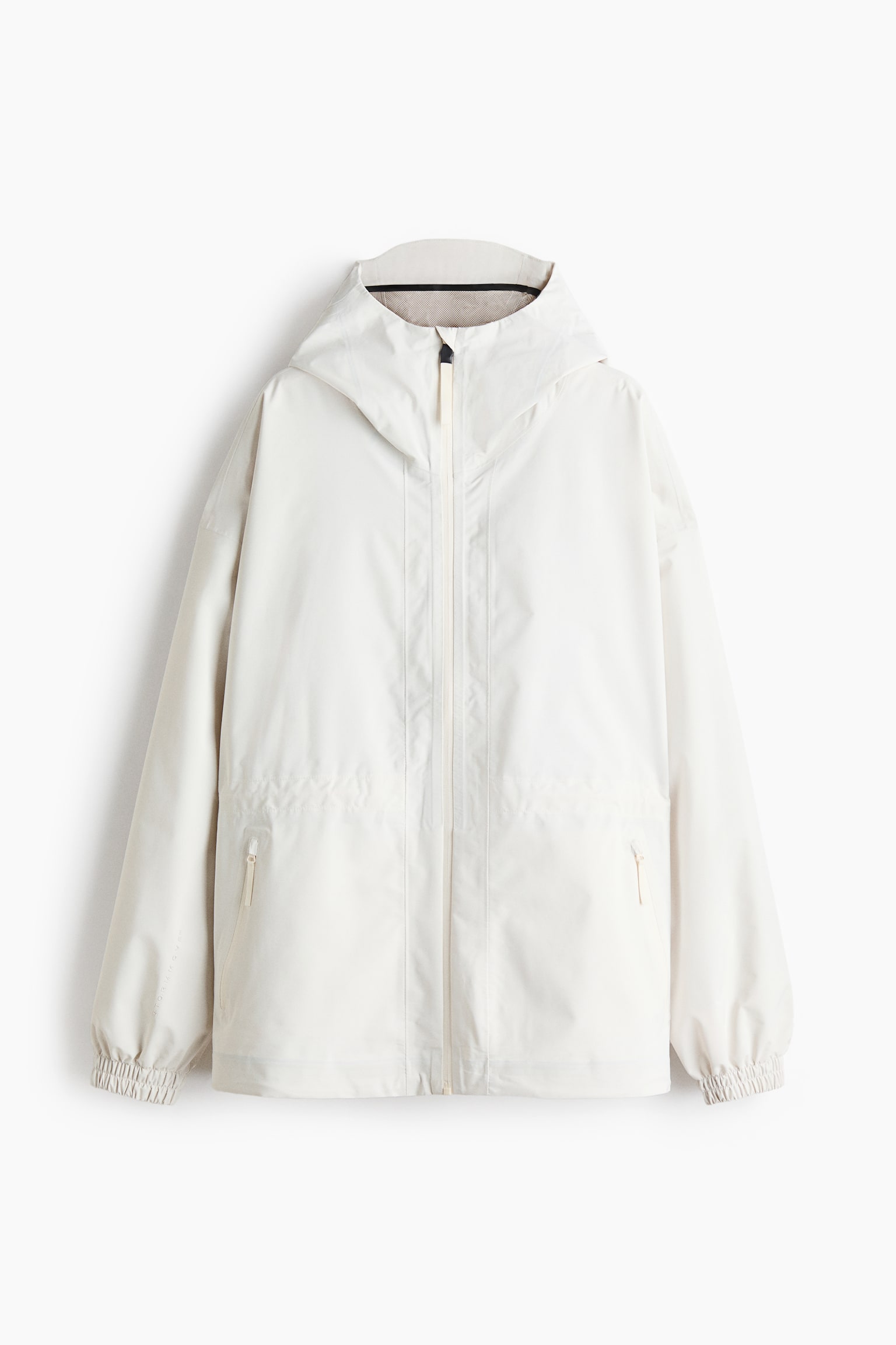 Rain jacket with StormMove™ - White/Black/Beige - 7