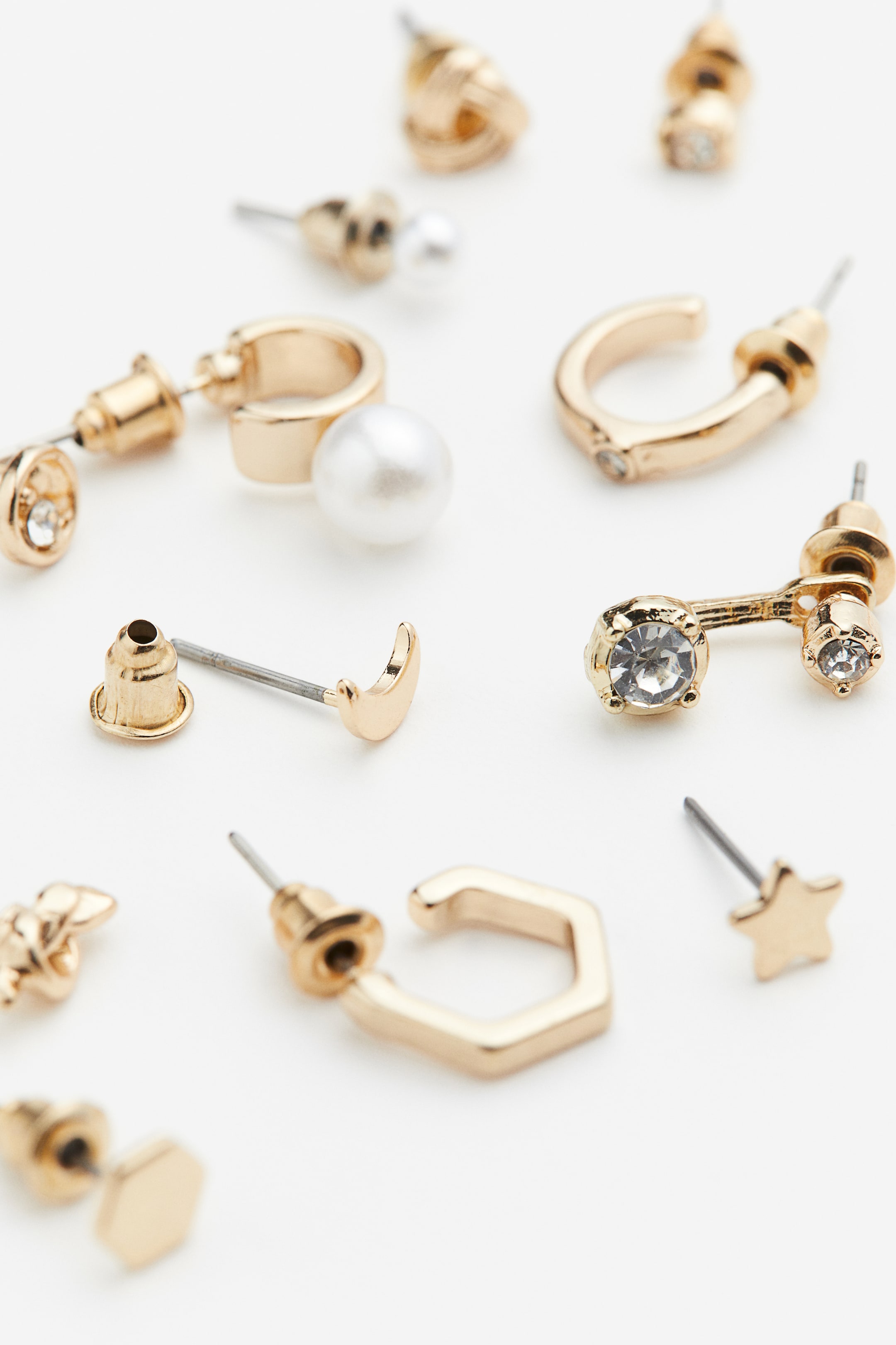 Visa större bild: 25 par studs och örhängen - Guld - DAM | H&M SE 2