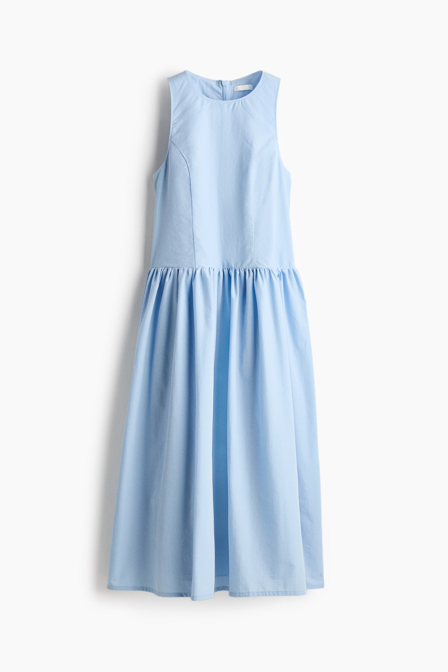 Sleeveless dress - Light blue/Light yellow