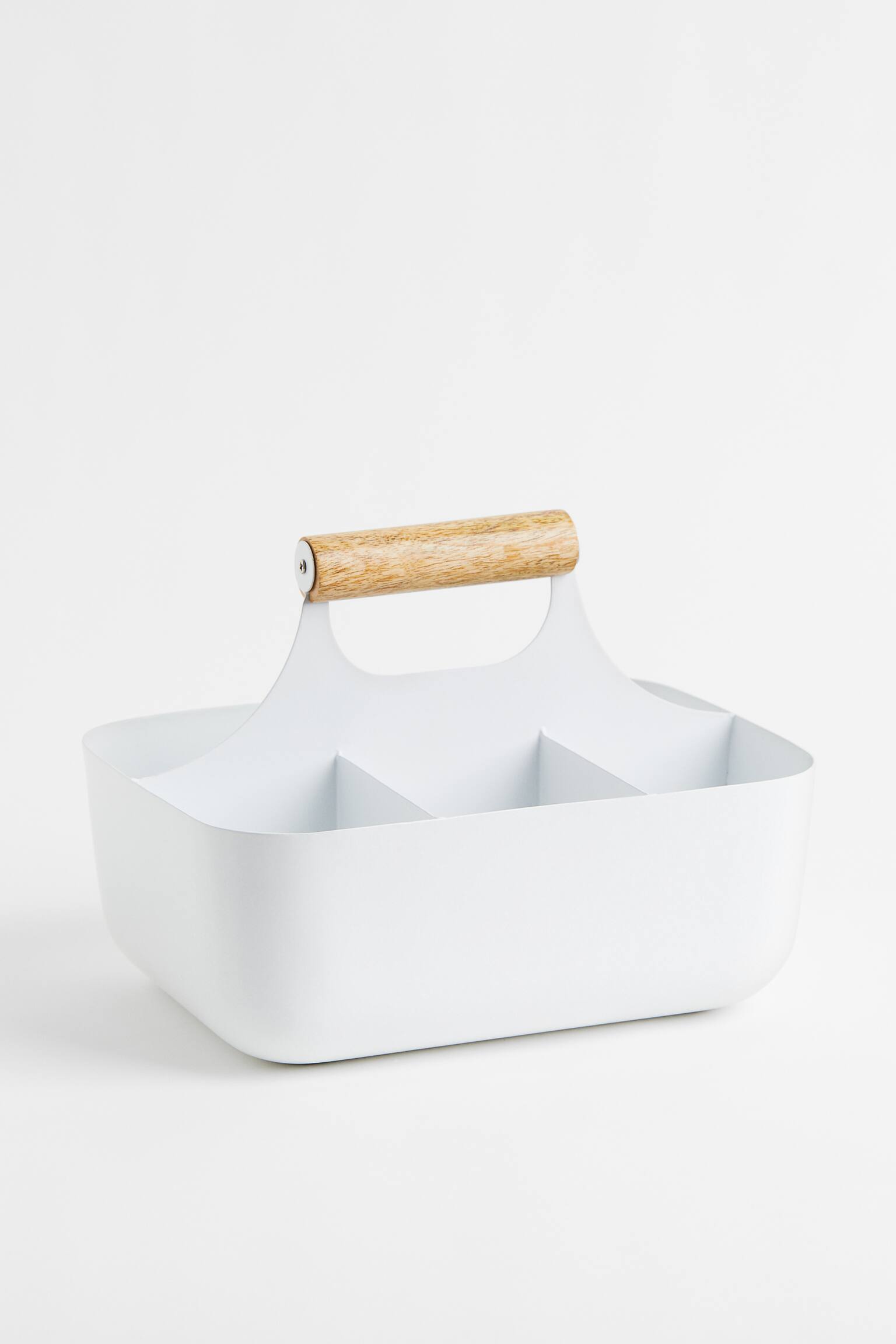 Metal storage caddy - White - 1