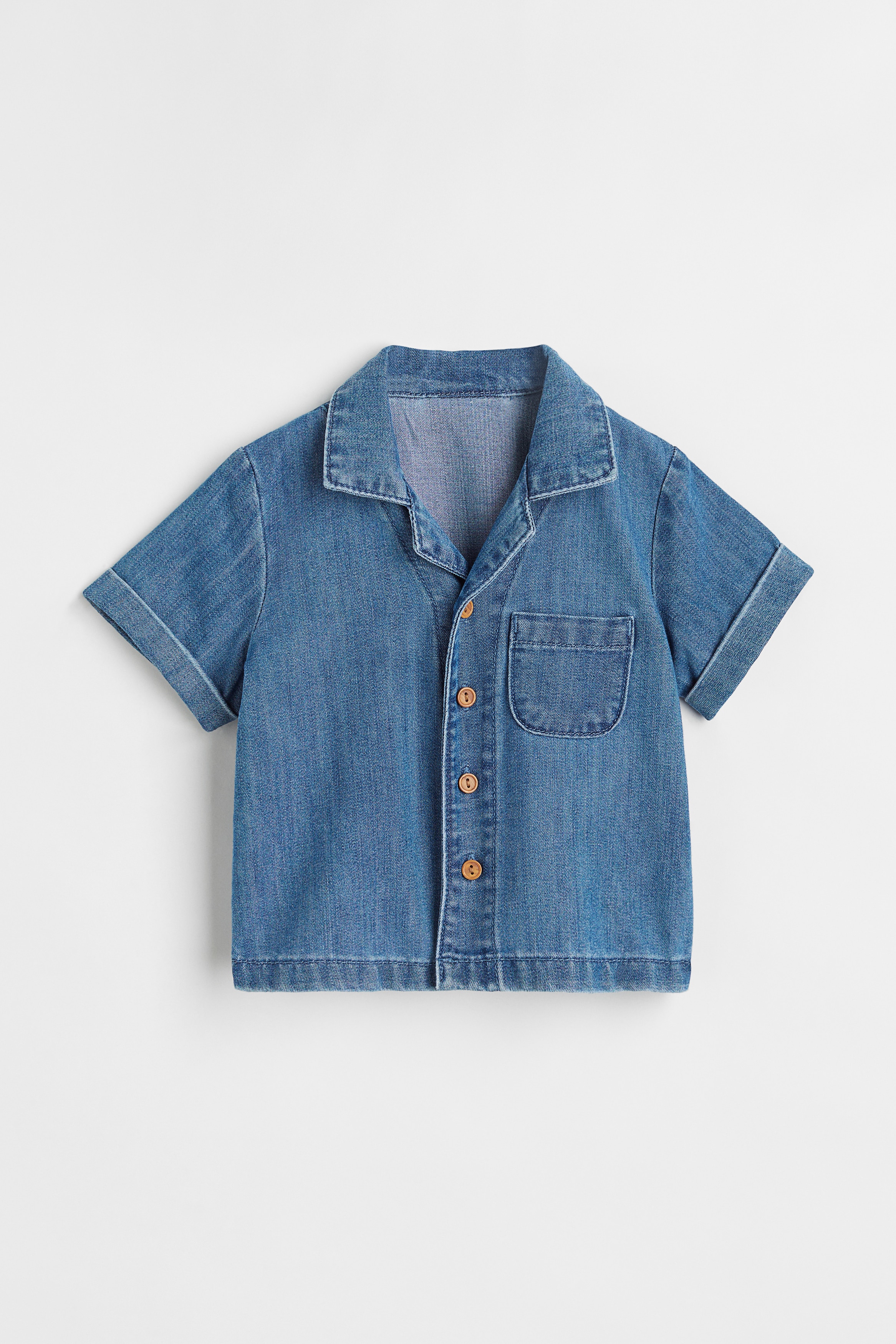 Chemise Enfant Alexa Hampton – Manches Longues – Bleu à Points Blancs – Coton – Taille 146 (XS) – Occasion Très Bon état