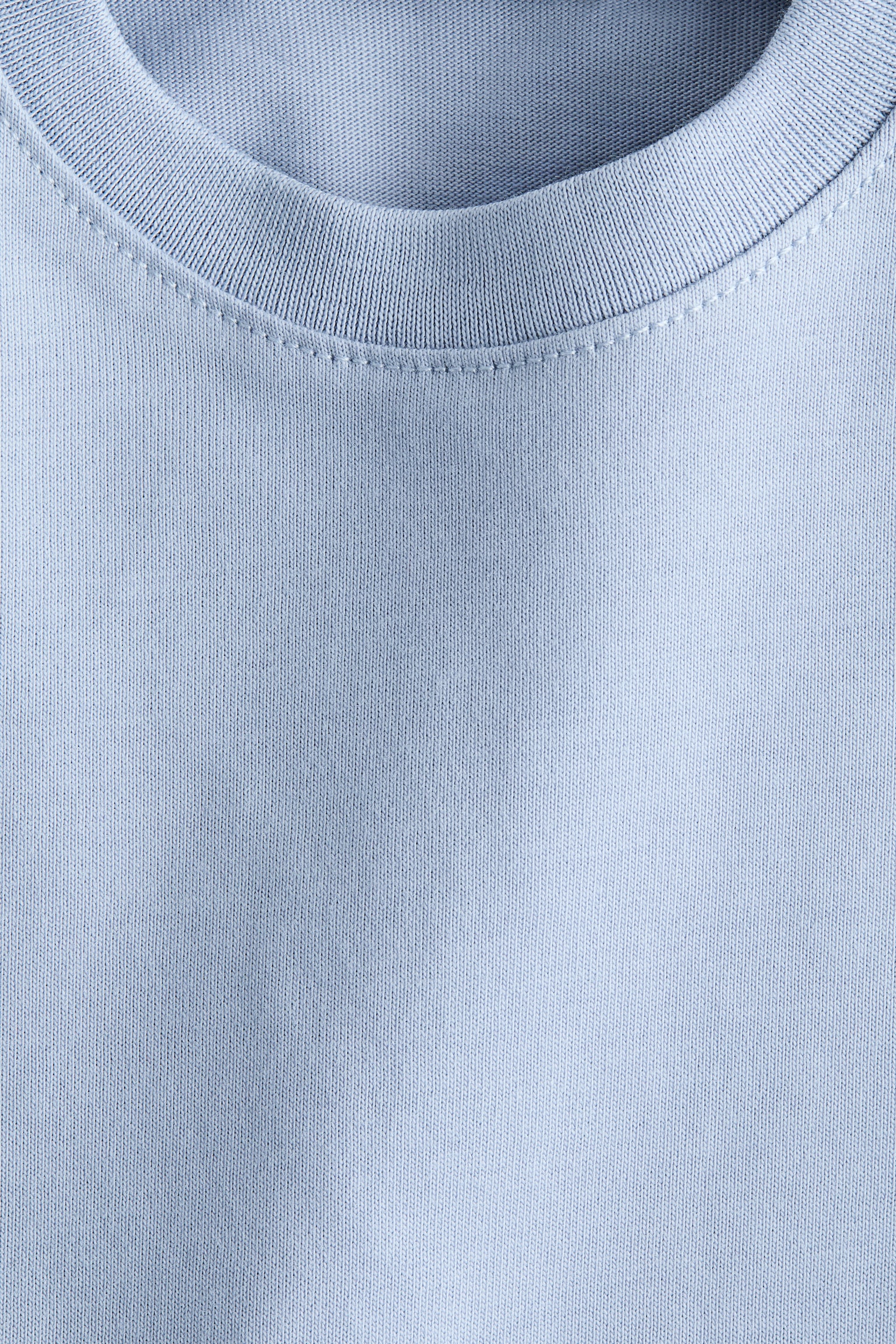 Loose-fit pima cotton T-shirt - Støvet lyseblå/Støvet lys rosa/Hvid/Sort - 2