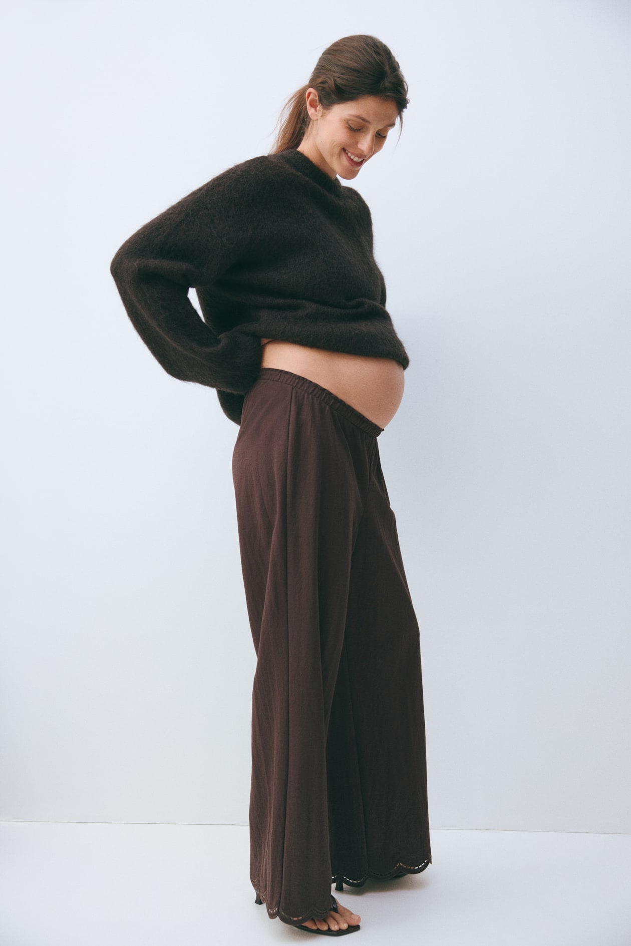 MAMA Scalloped Pull-On Pants - image 3