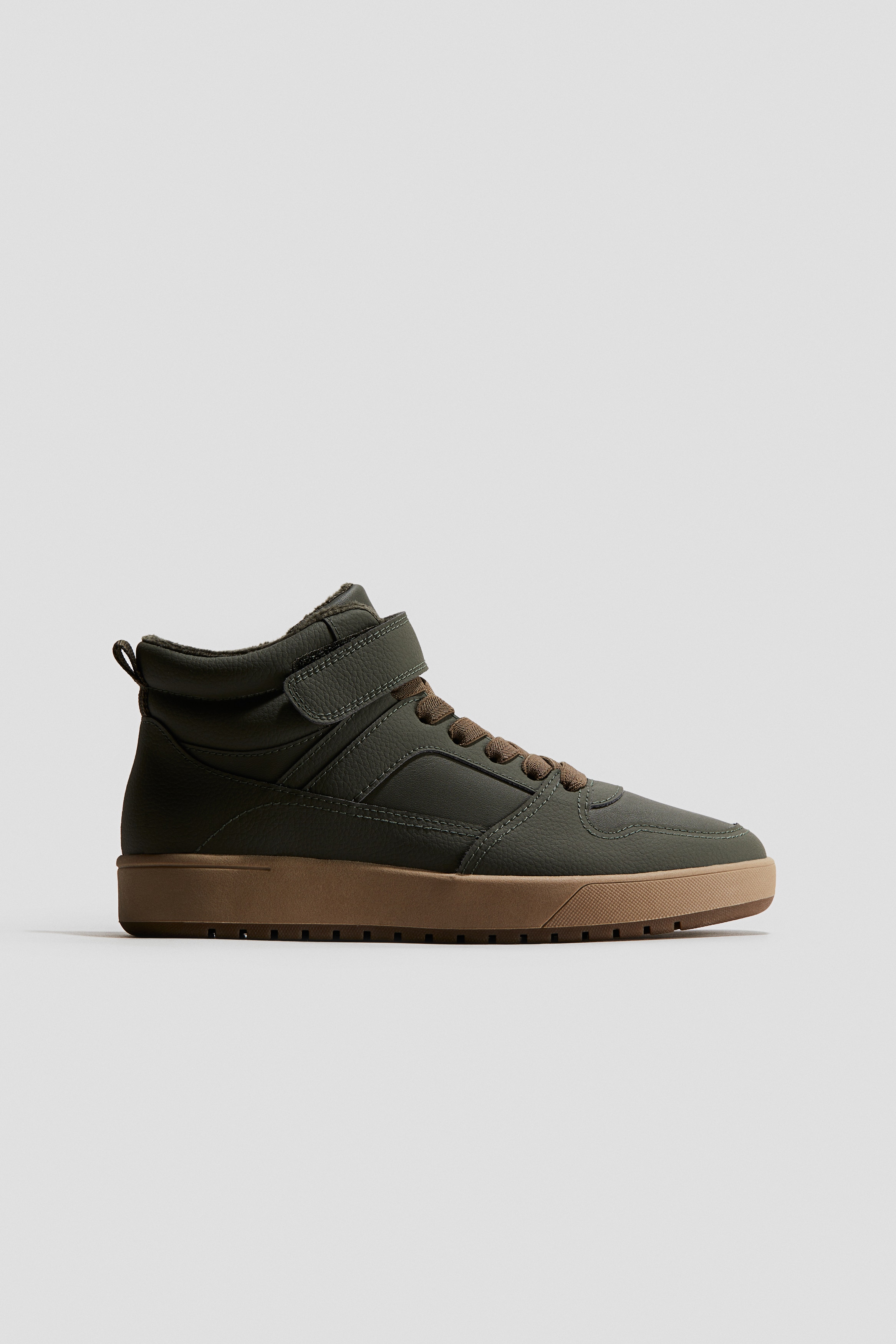 Boys - Khaki green Warm-lined trainers - Size: 2  - H&M
