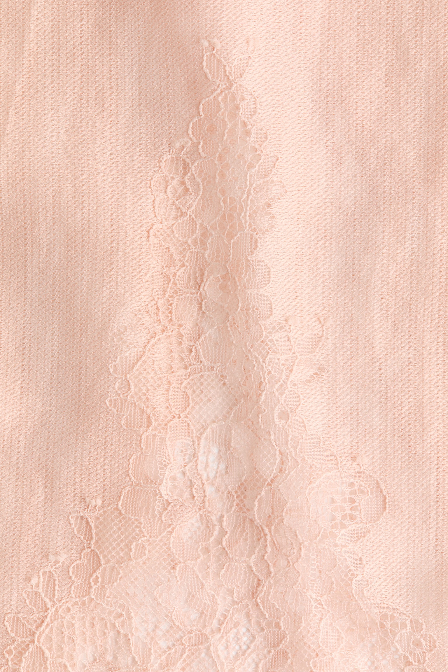 Pántos felső csipkeszegővel - Világos barackrózsaszín - 2