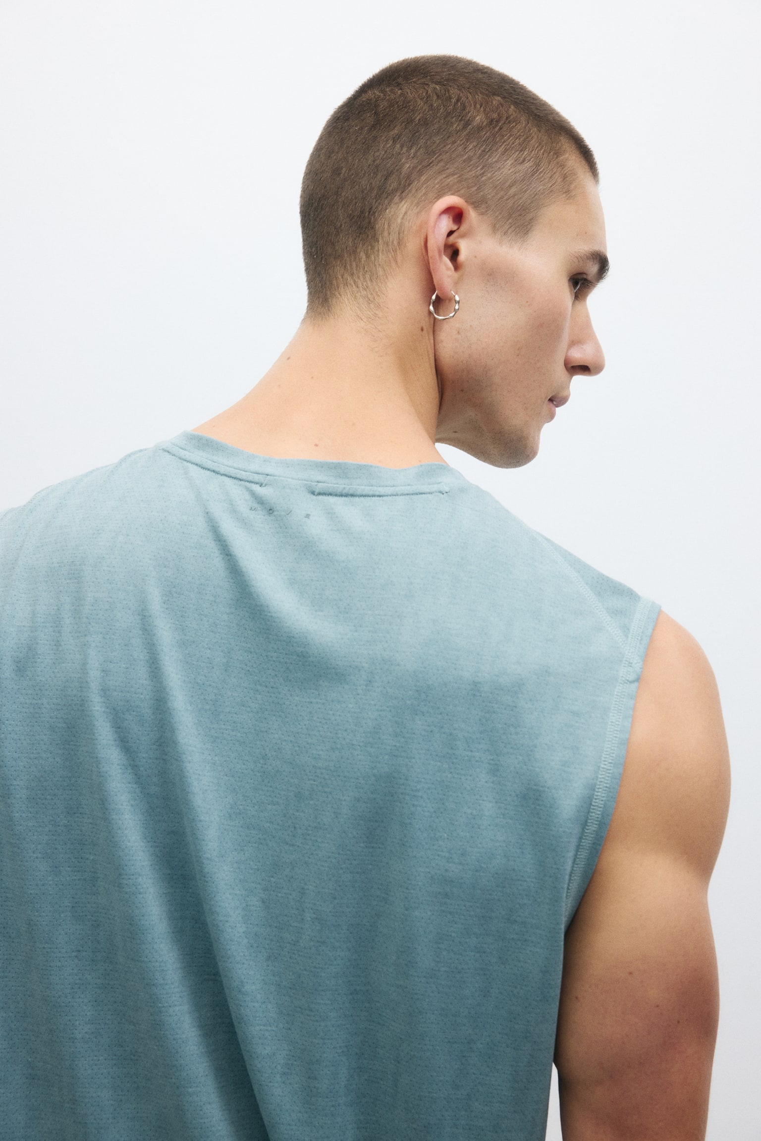 גופיית ספורט DryMove™‎ Regular Fit‎ - ירוק-כחול מאובק/אפור כהה/בז' - 9
