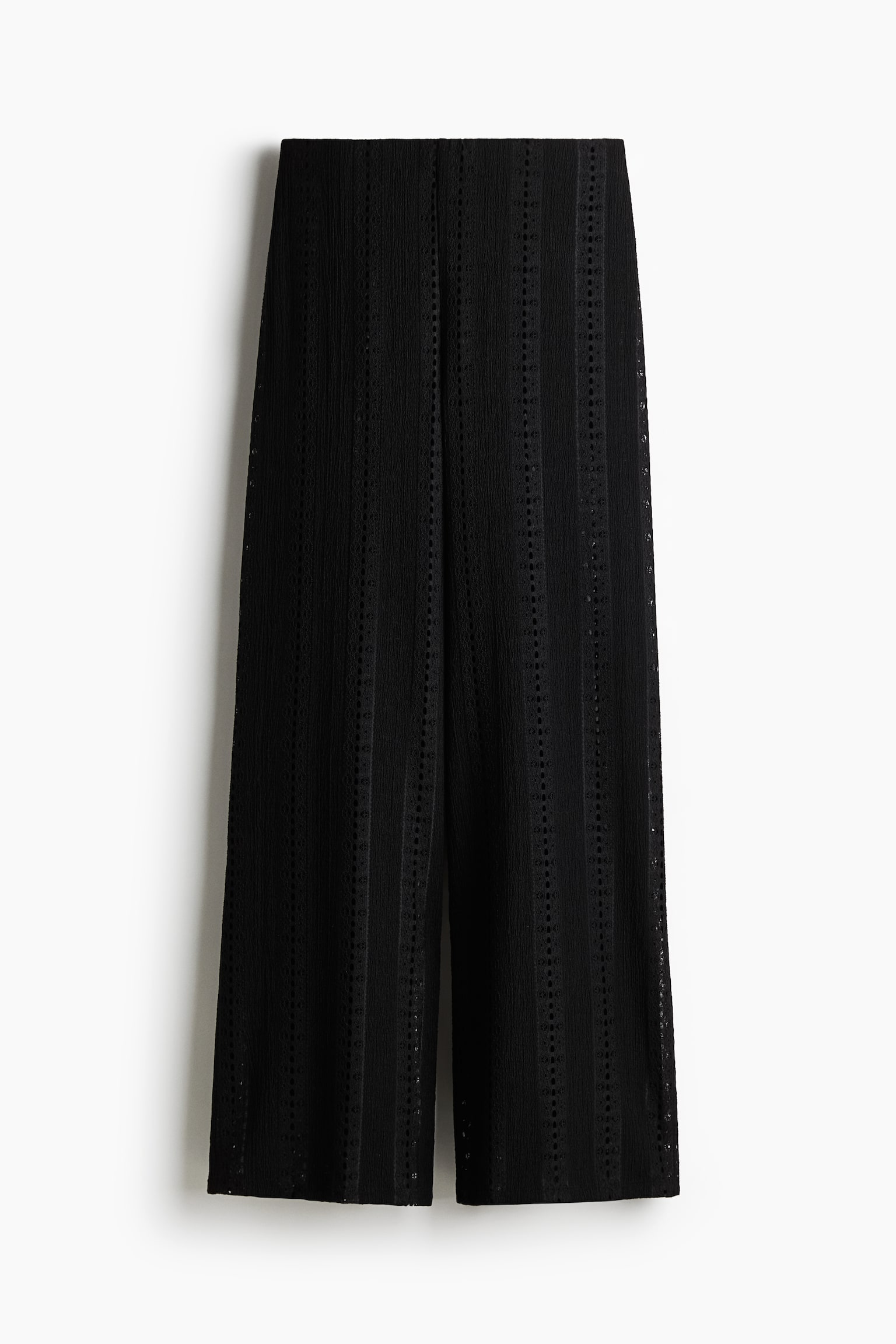 Женские брюки H&M Lace Jersey Pants, цвет: Чёрный — фото 1