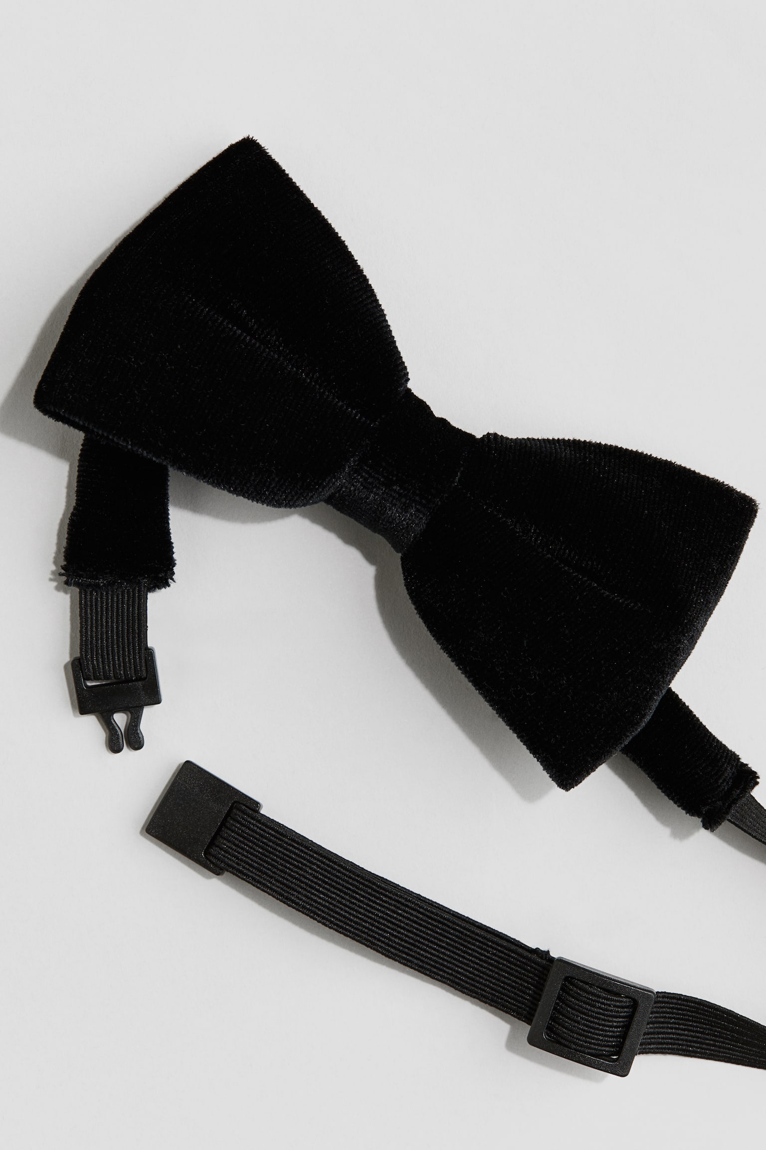 Velvet bow tie - Black - 2